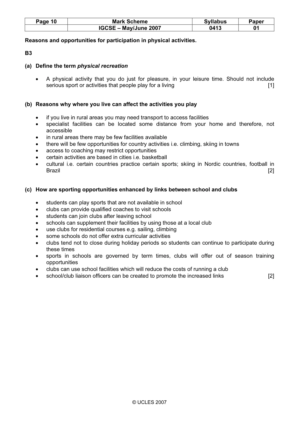 Mark scheme, page 10 of 12