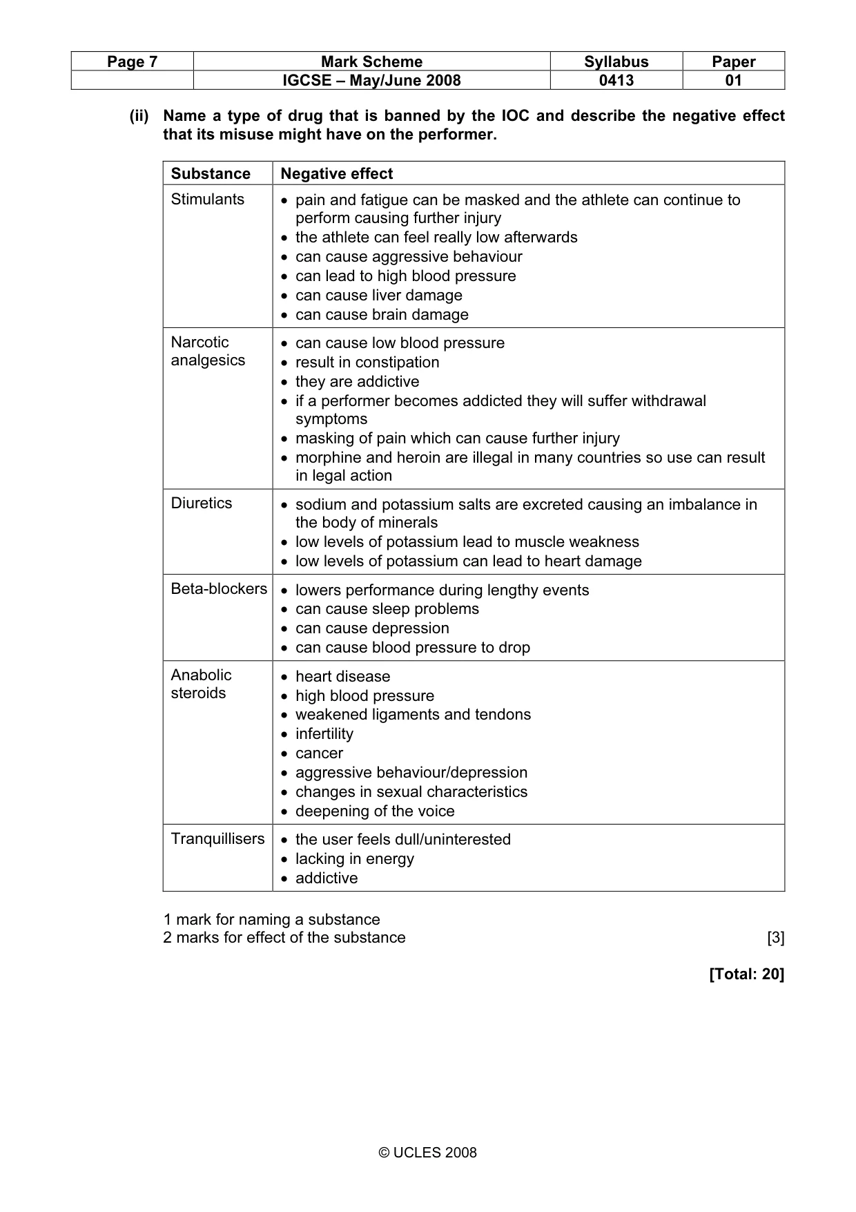 Mark scheme, page 7 of 12