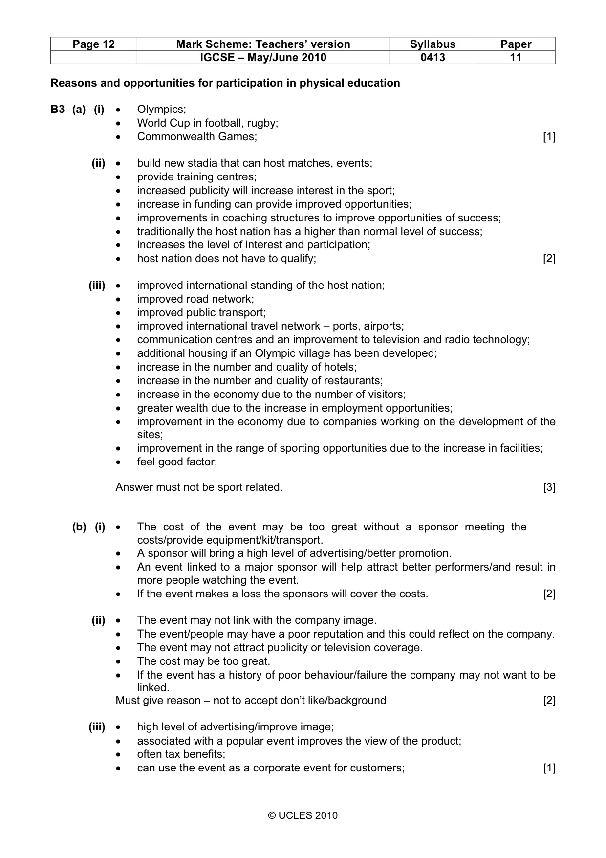 Mark scheme, page 12 of 13