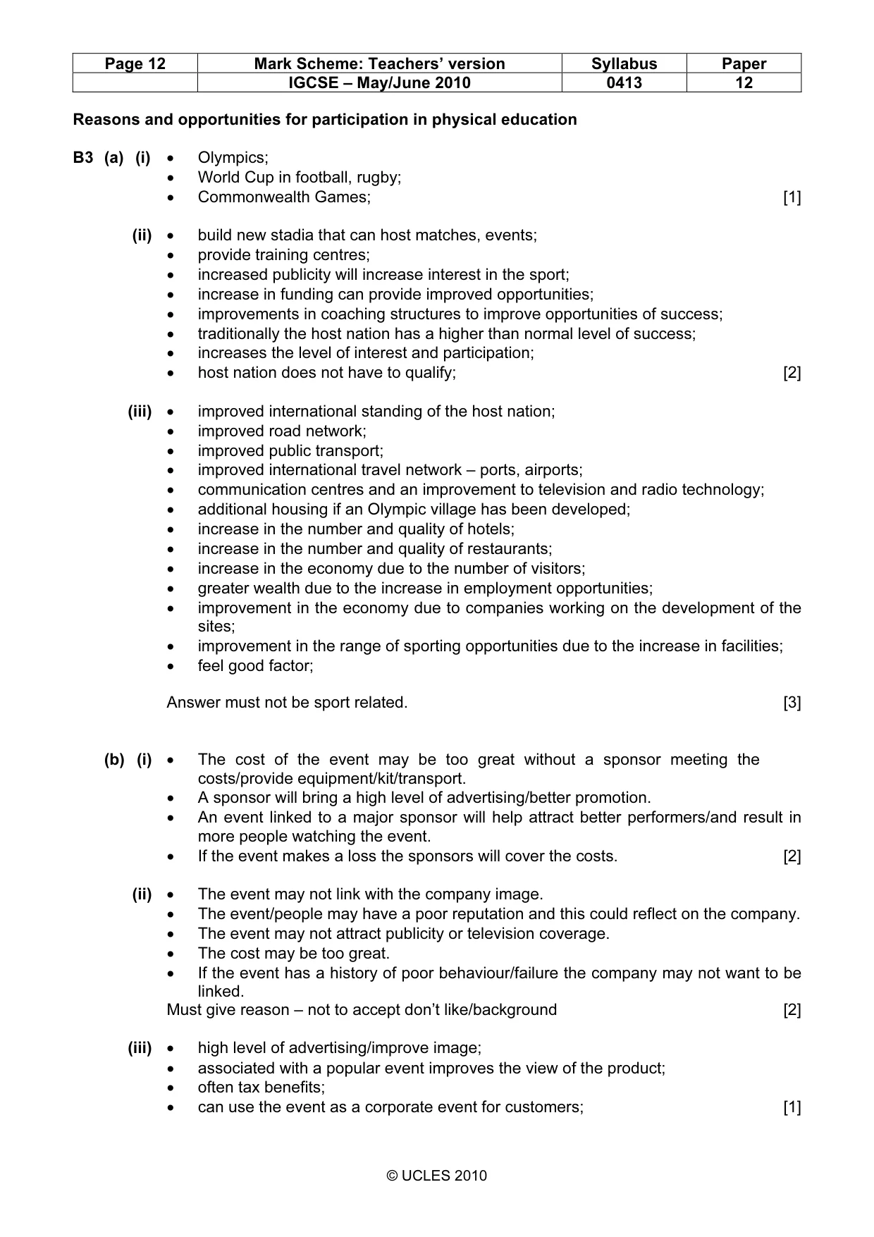 Mark scheme, page 12 of 13