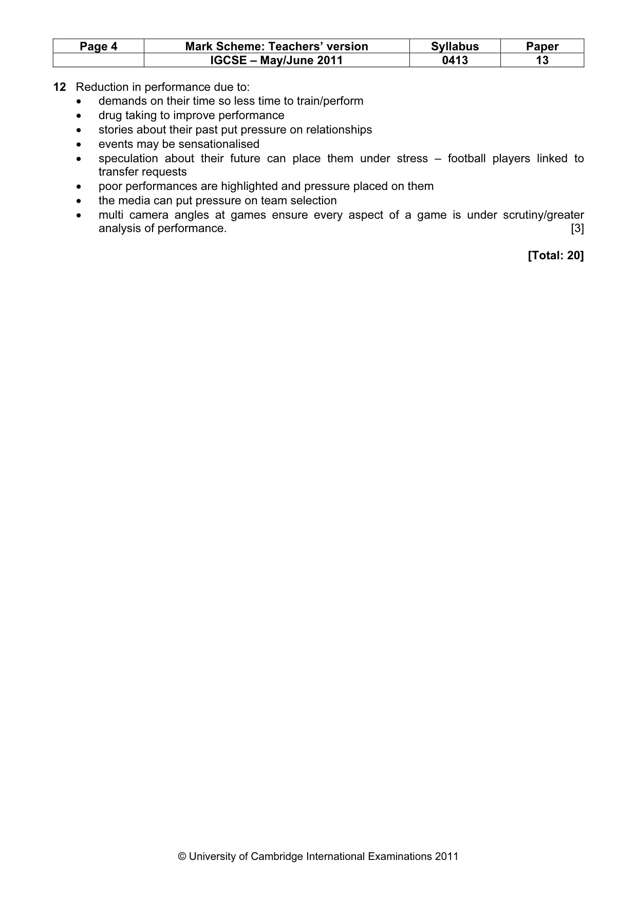 Mark scheme, page 4 of 11