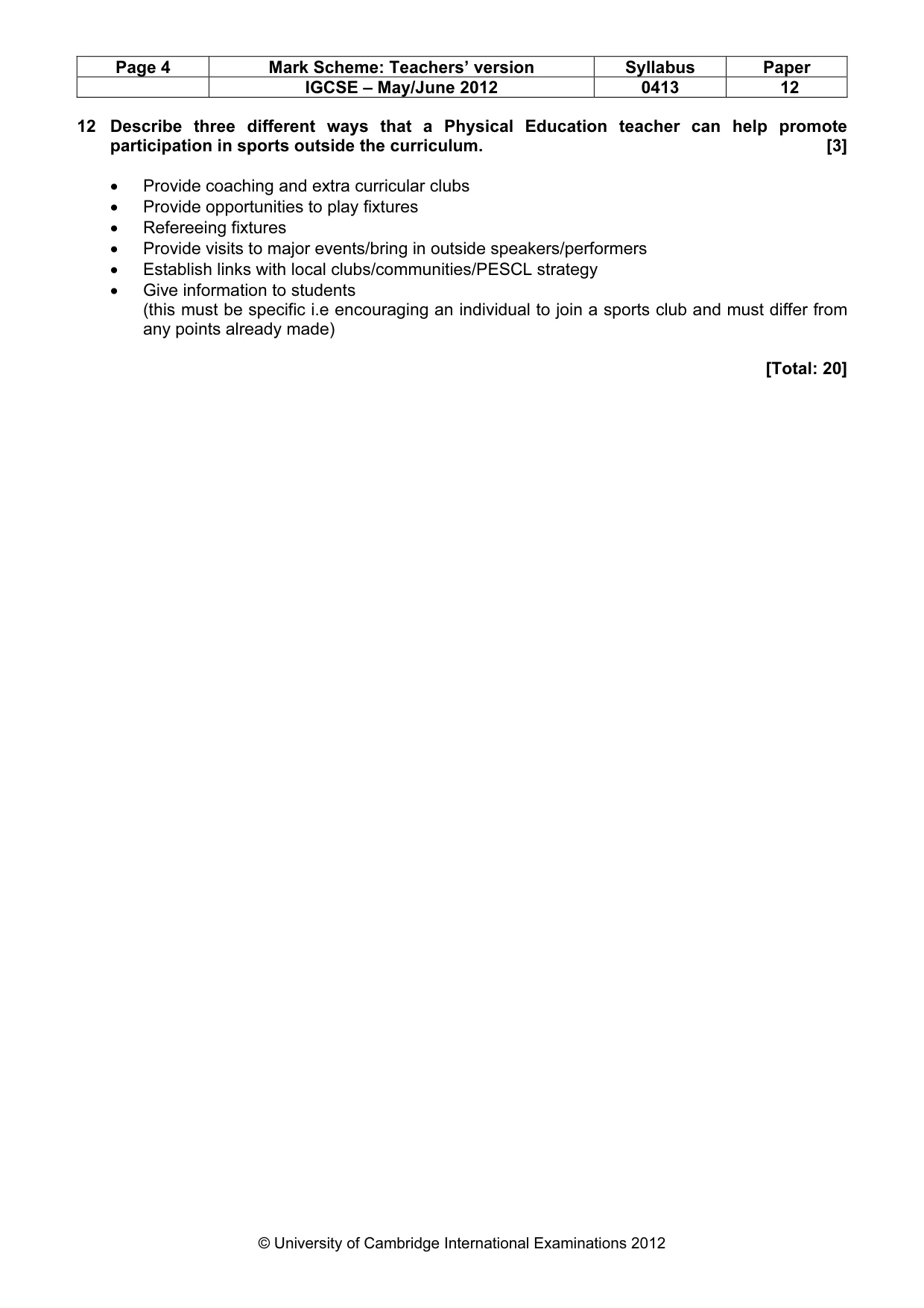 Mark scheme, page 4 of 12