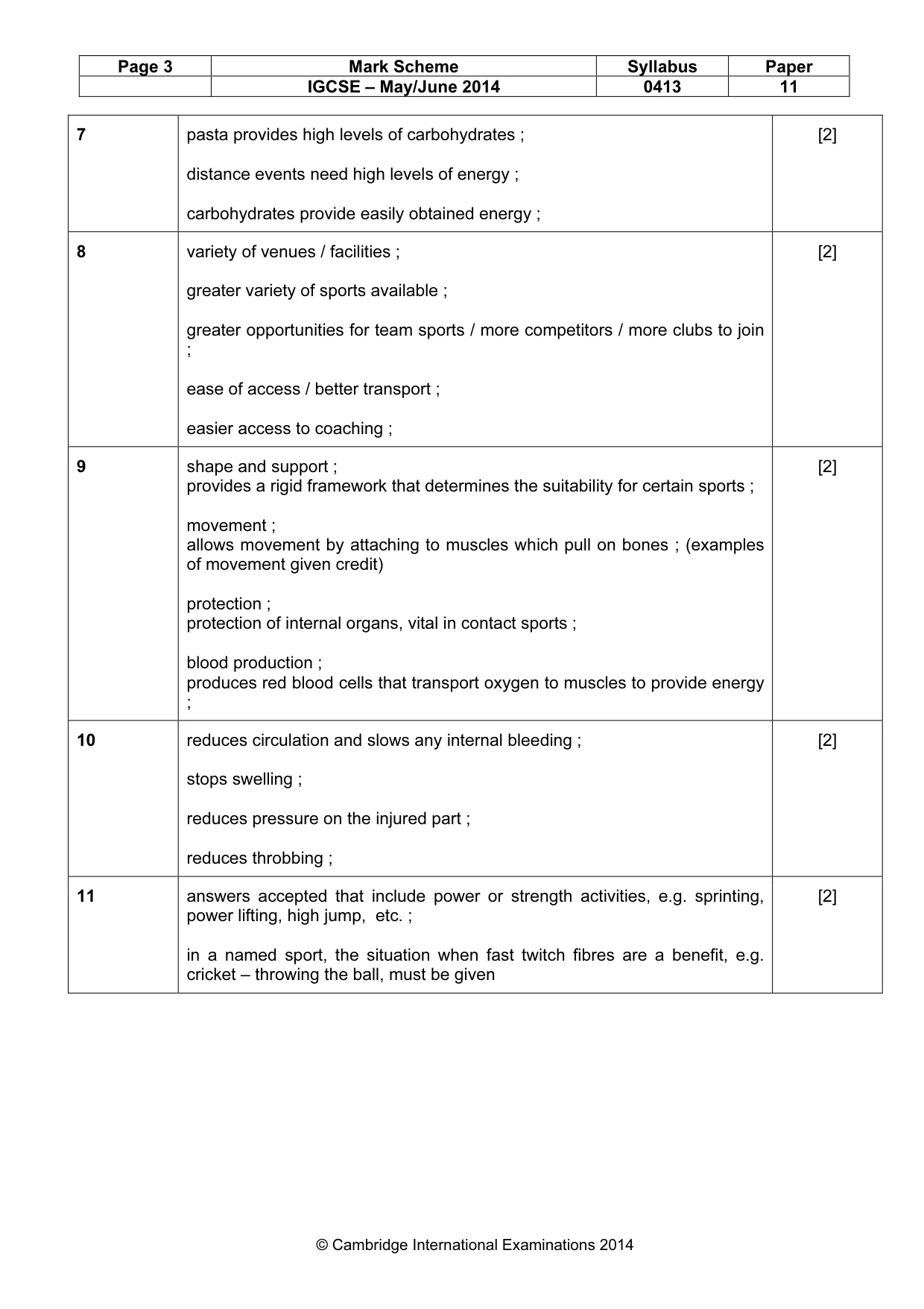 Mark scheme, page 3 of 12