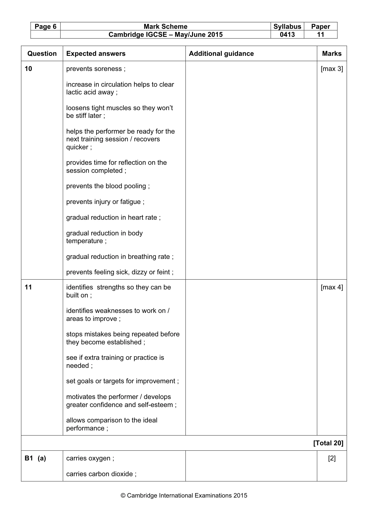 Mark scheme, page 6 of 18