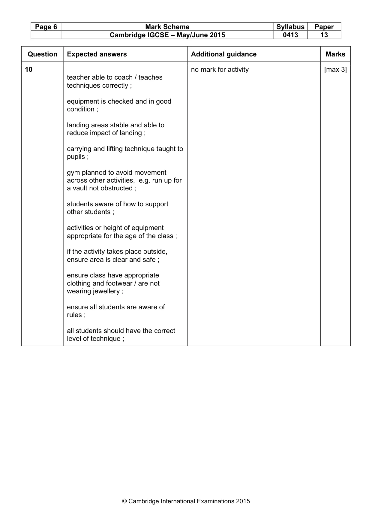 Mark scheme, page 6 of 17
