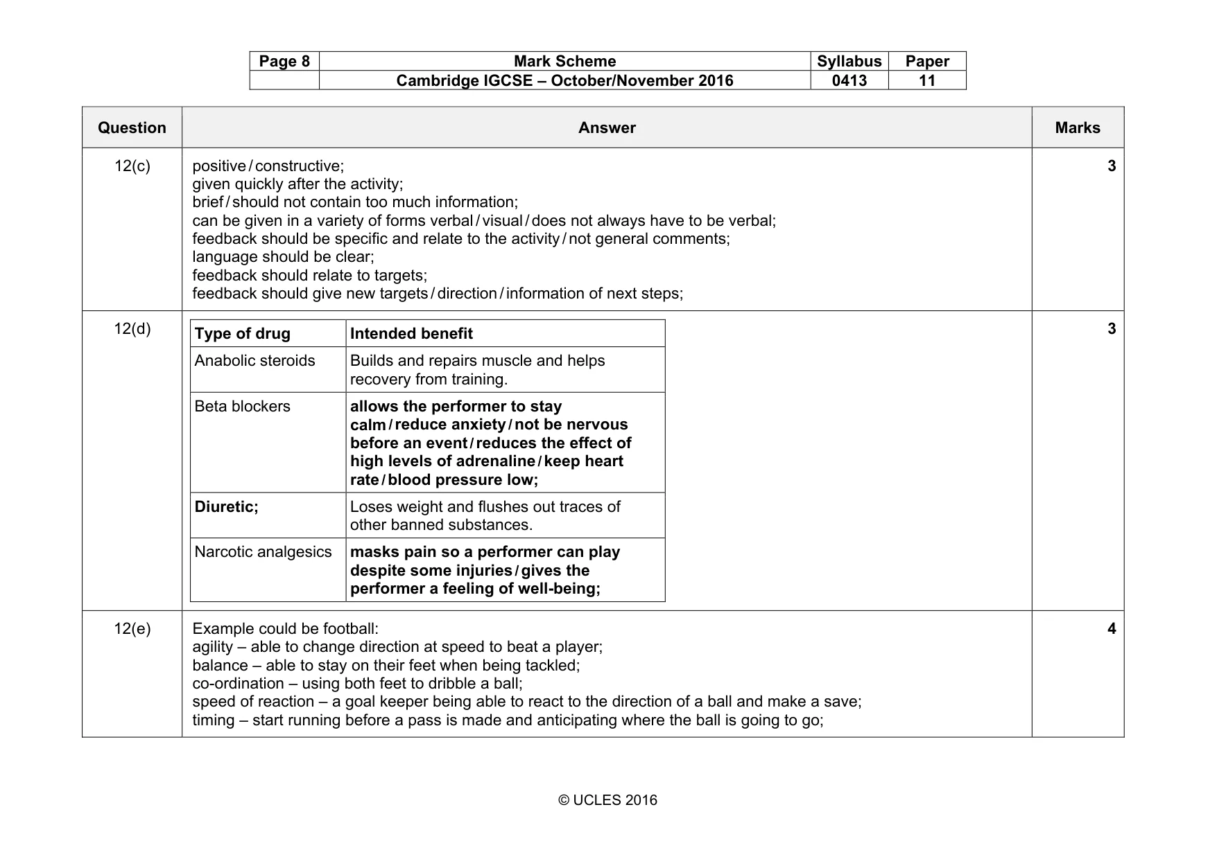 Mark scheme, page 8 of 15