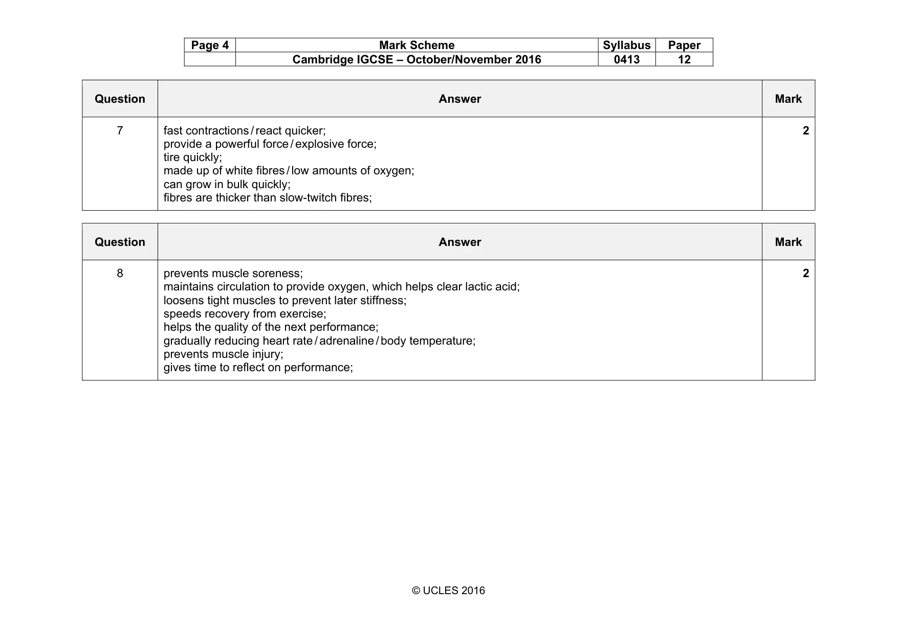 Mark scheme, page 4 of 13
