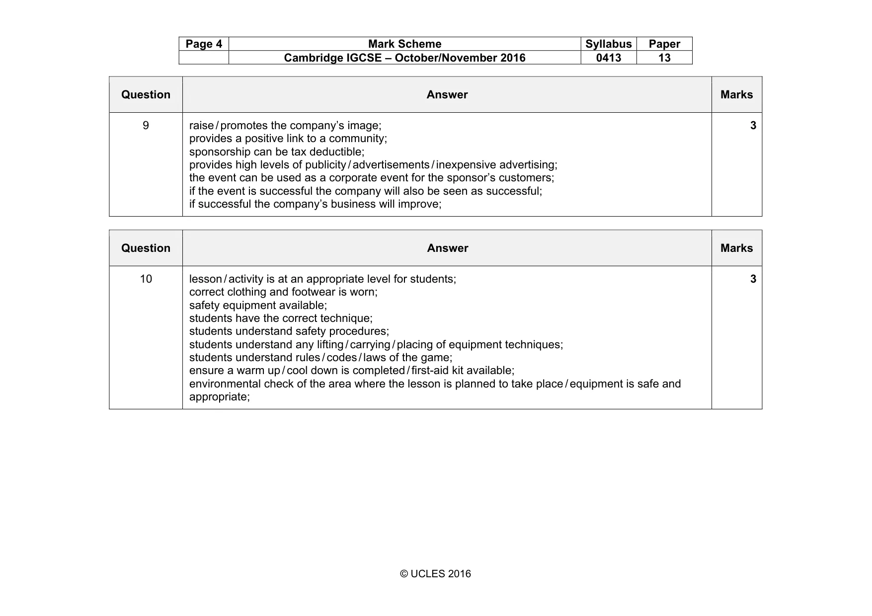 Mark scheme, page 4 of 16