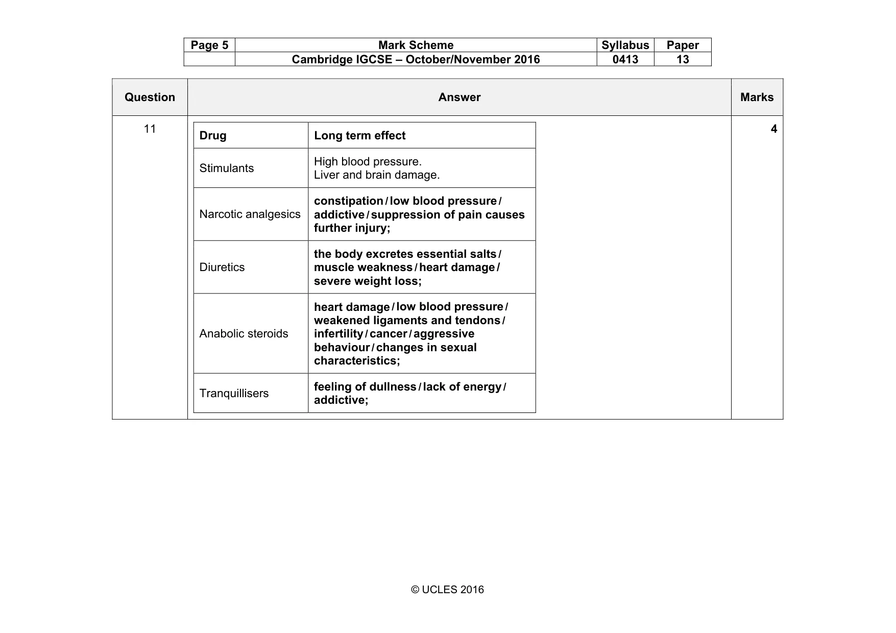 Mark scheme, page 5 of 16