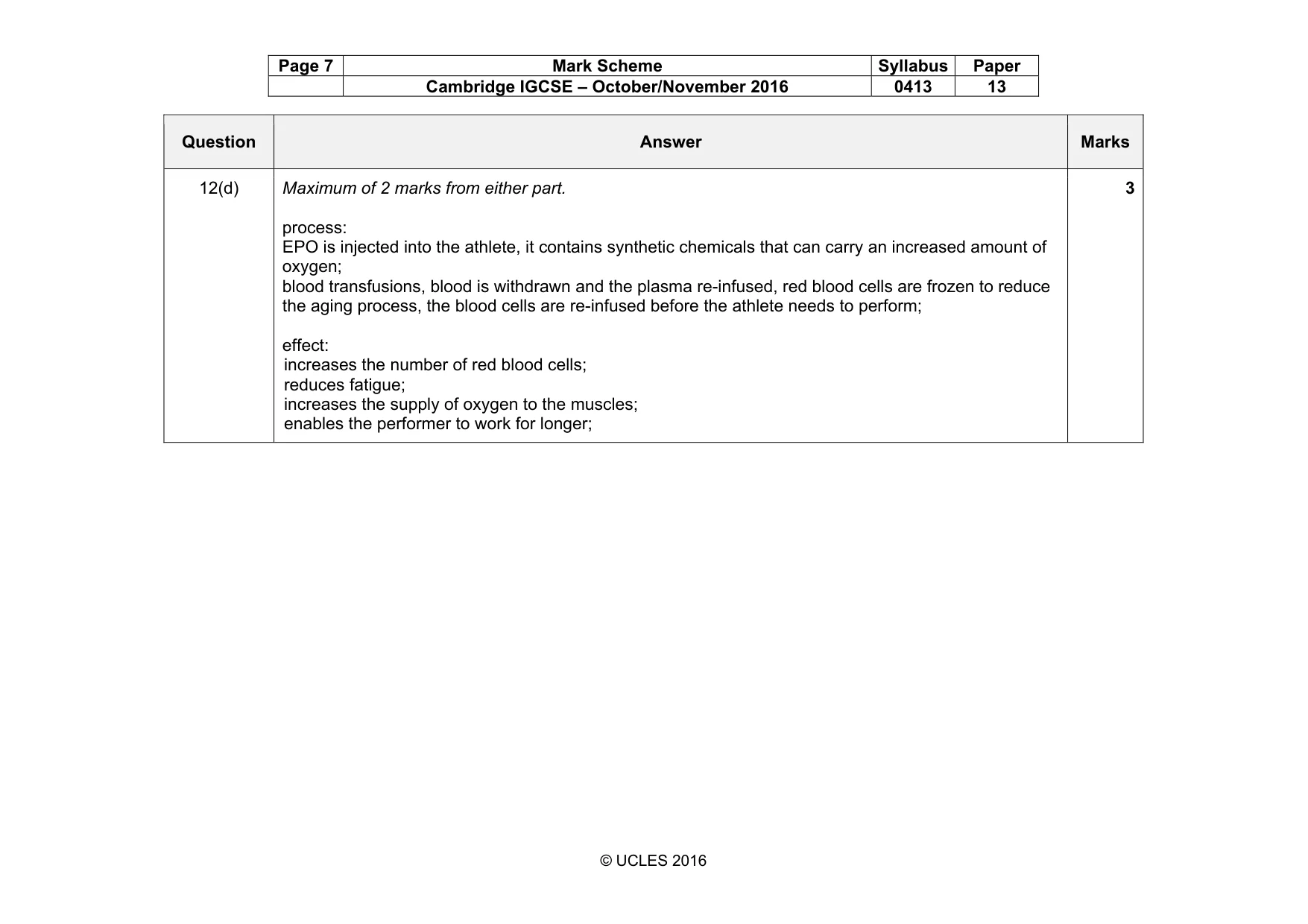 Mark scheme, page 7 of 16