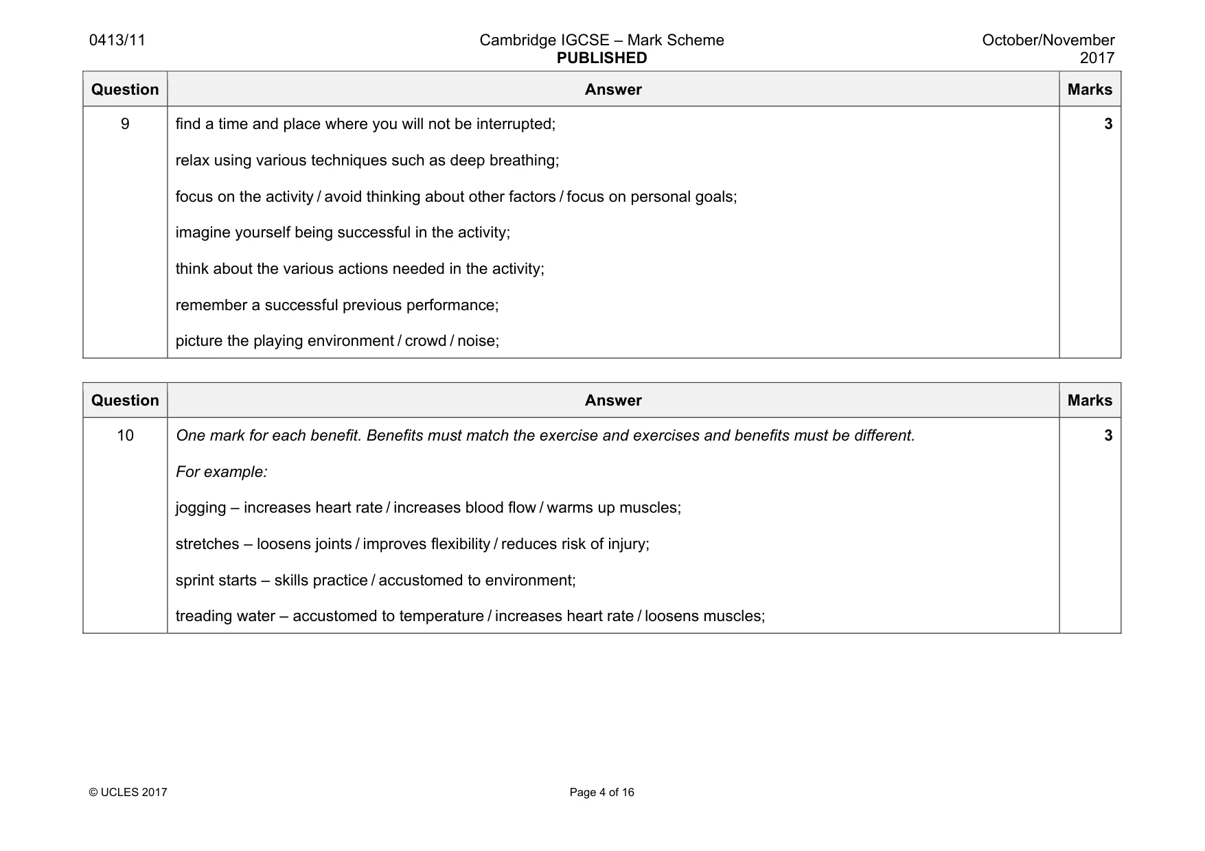 Mark scheme, page 4 of 16