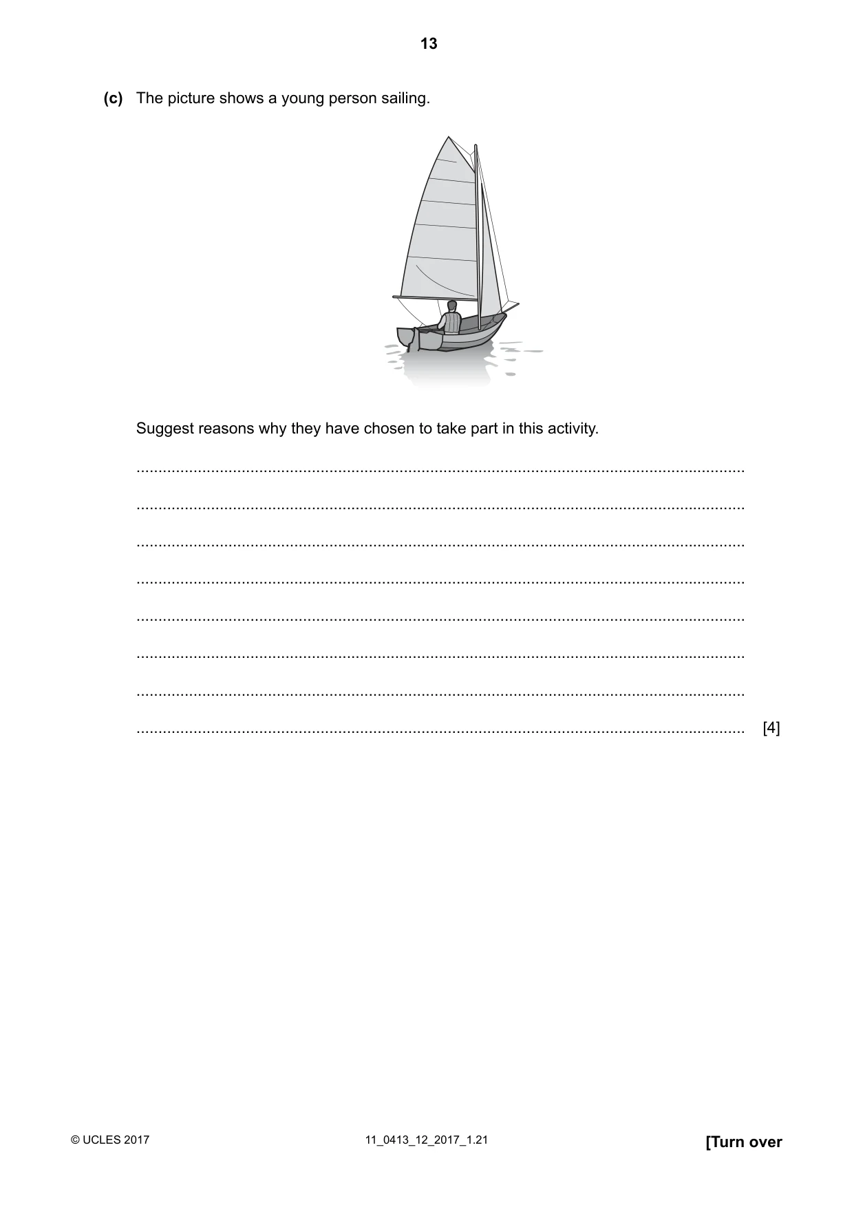 Cambridge IGCSE Physical Education 0413 2017 Oct/Nov Paper 1 · Variant 2 question paper, page 13 of 16