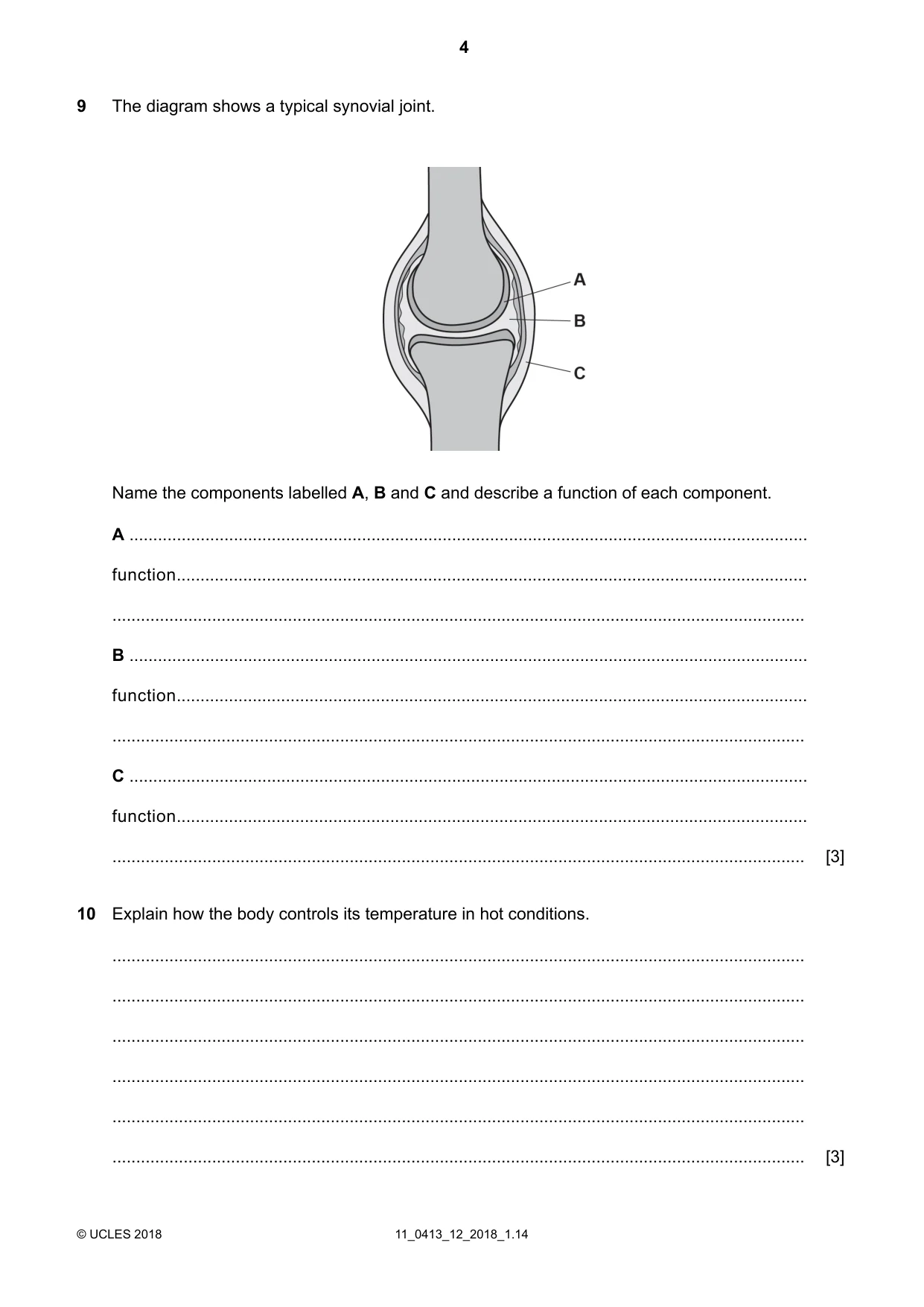 Cambridge IGCSE Physical Education 0413 2018 Oct/Nov Paper 1 · Variant 2 question paper, page 4 of 16