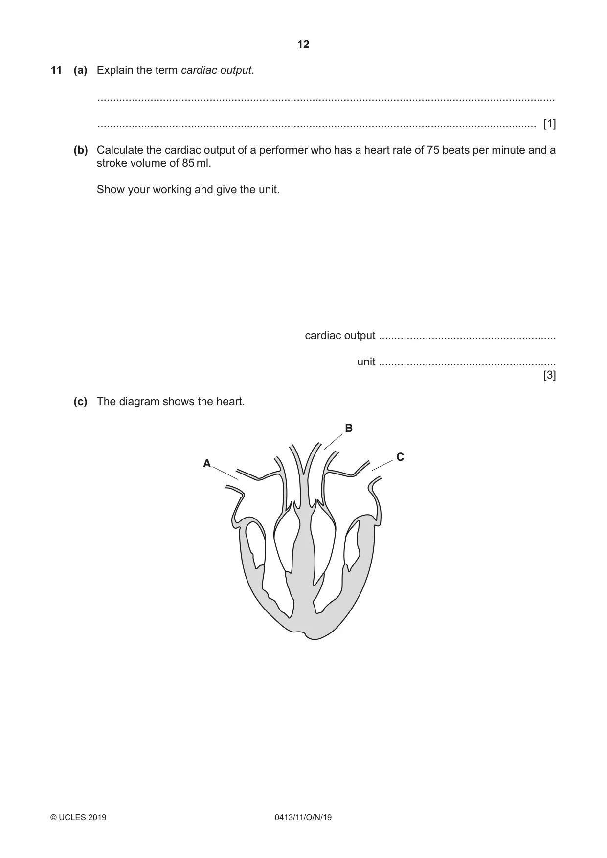 Cambridge IGCSE Physical Education 0413 2019 Oct/Nov Paper 1 · Variant 1 question paper, page 12 of 20