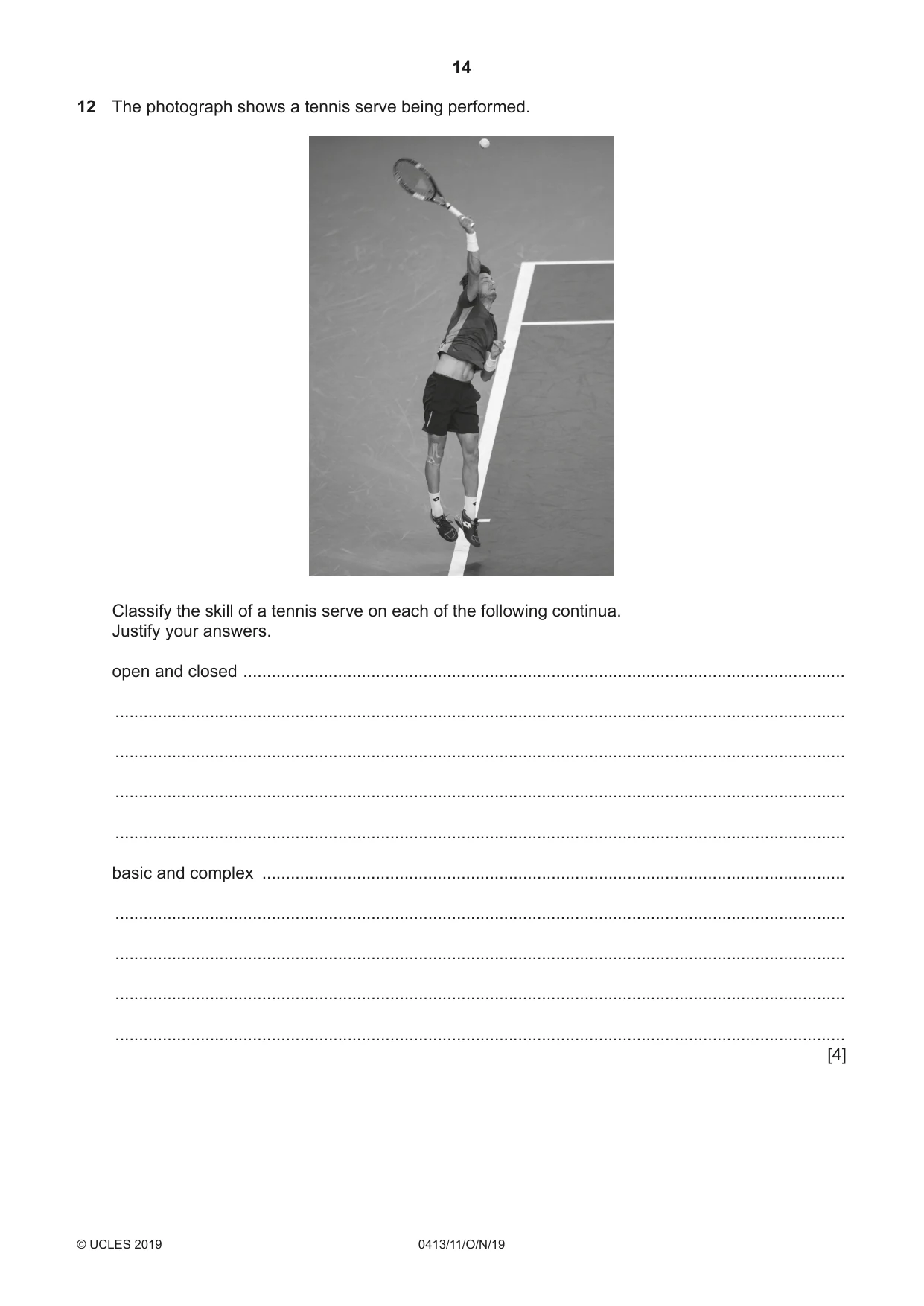 Cambridge IGCSE Physical Education 0413 2019 Oct/Nov Paper 1 · Variant 1 question paper, page 14 of 20