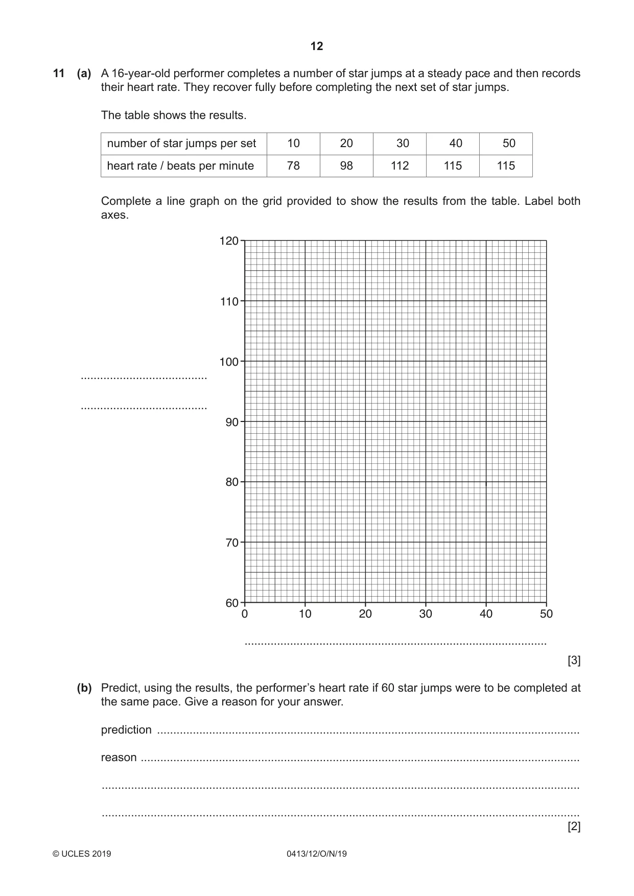 Cambridge IGCSE Physical Education 0413 2019 Oct/Nov Paper 1 · Variant 2 question paper, page 12 of 20