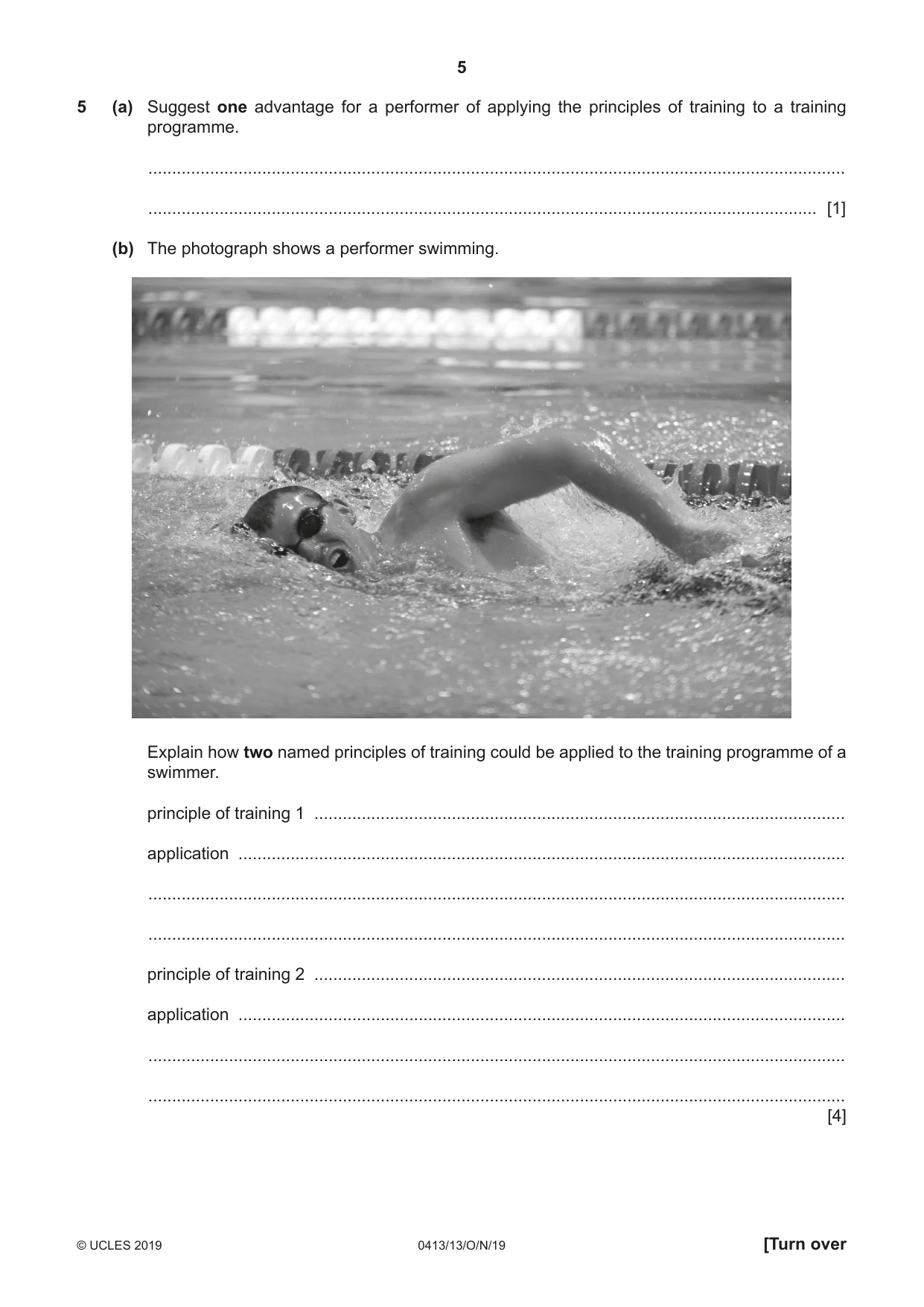 Cambridge IGCSE Physical Education 0413 2019 Oct/Nov Paper 1 · Variant 3 question paper, page 5 of 20