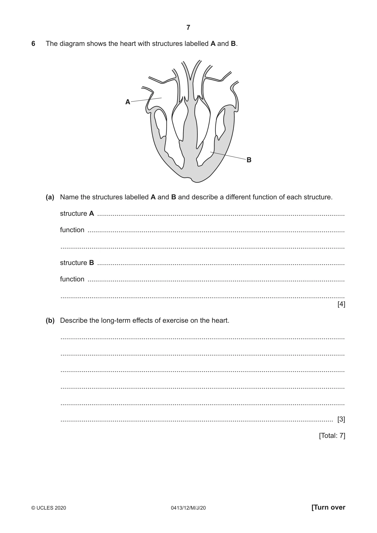Cambridge IGCSE Physical Education 0413 2020 May/June Paper 1 · Variant 2 question paper, page 7 of 16
