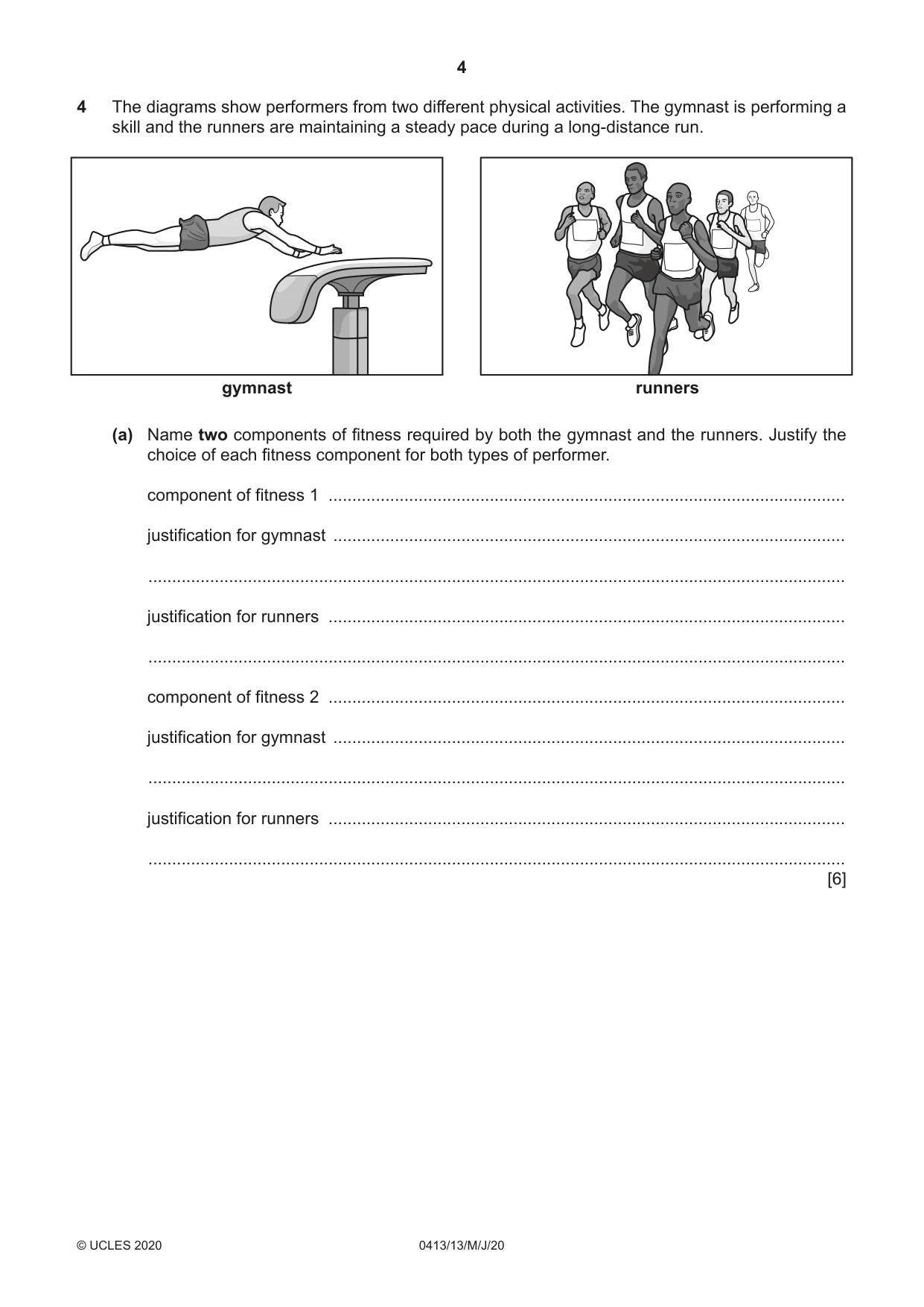 Cambridge IGCSE Physical Education 0413 2020 May/June Paper 1 · Variant 3 question paper, page 4 of 16