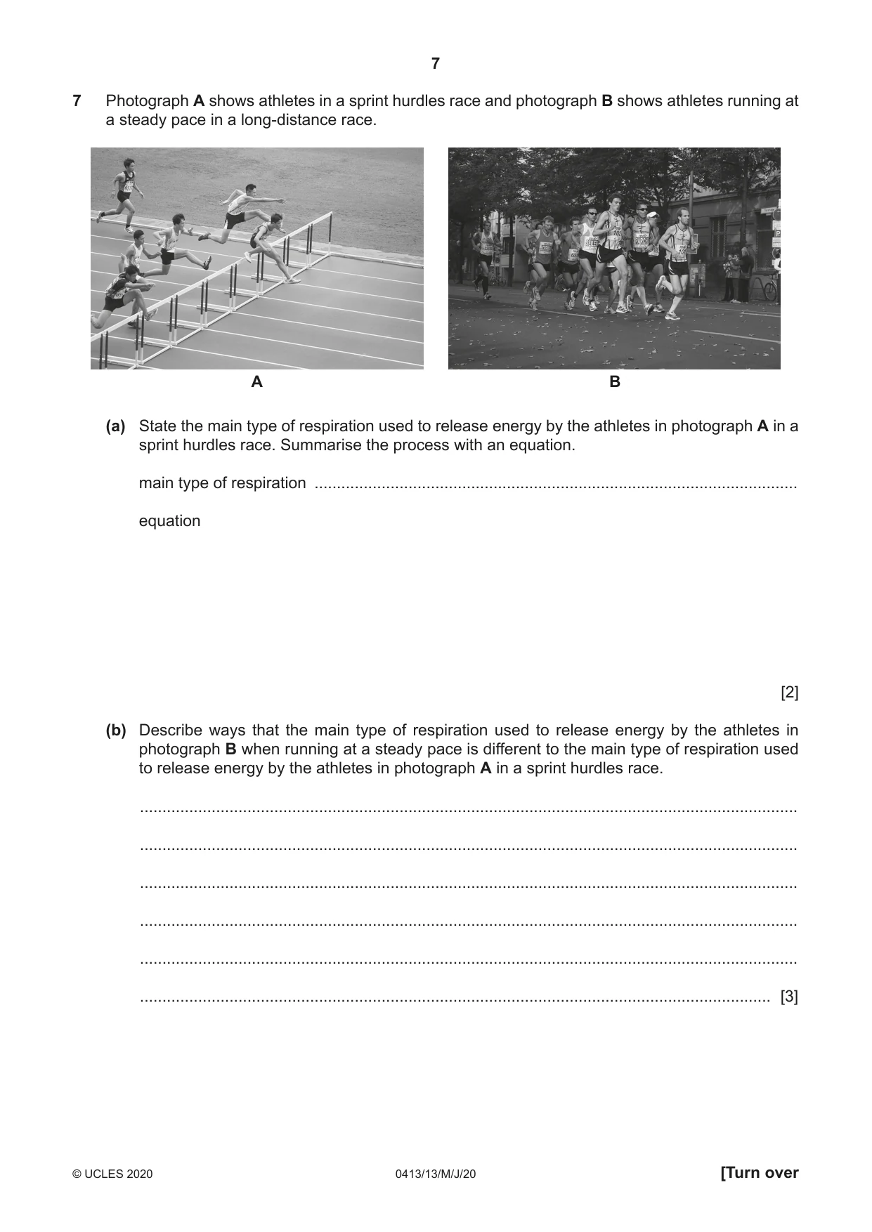 Cambridge IGCSE Physical Education 0413 2020 May/June Paper 1 · Variant 3 question paper, page 7 of 16