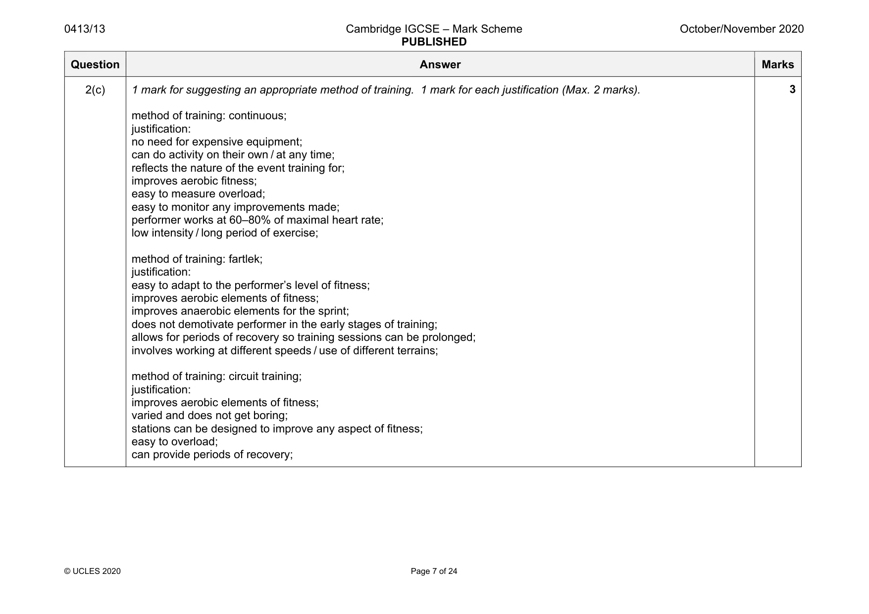 Mark scheme, page 7 of 24