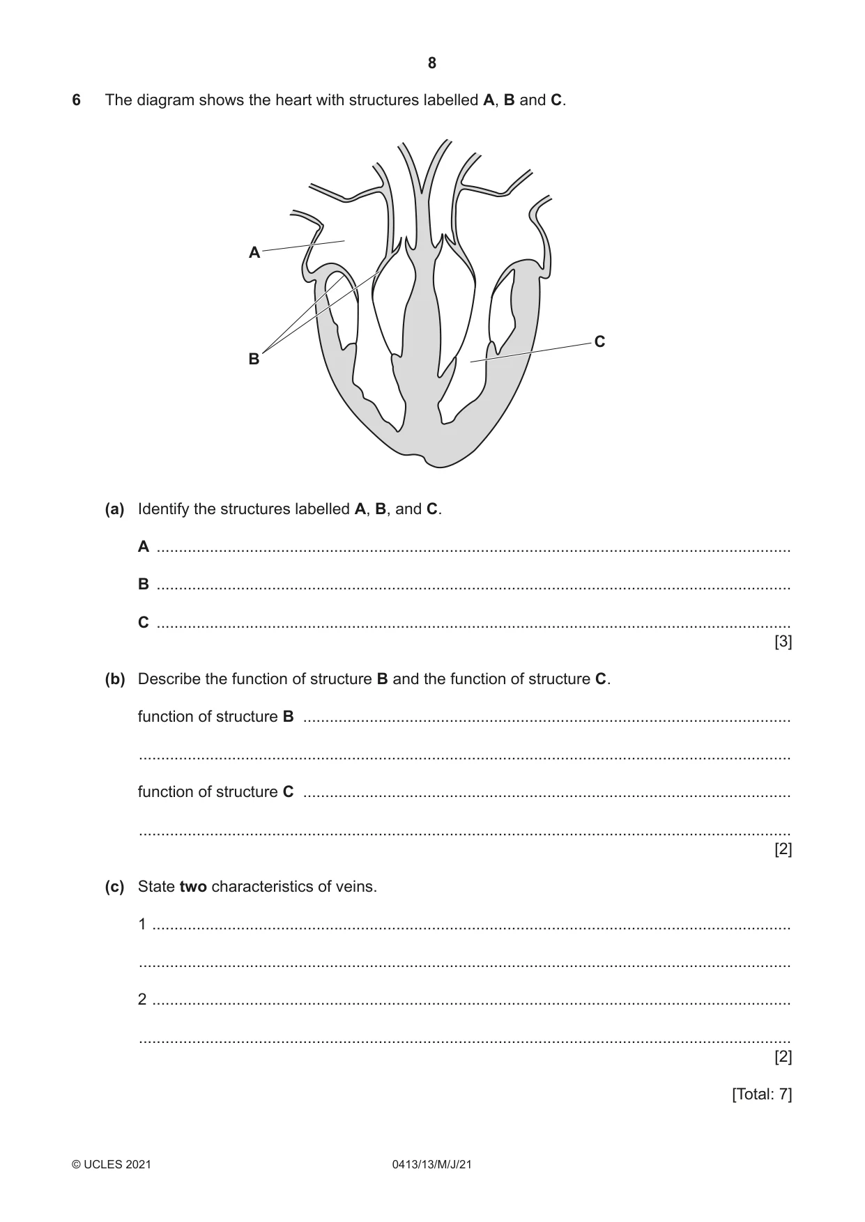 Cambridge IGCSE Physical Education 0413 2021 May/June Paper 1 · Variant 3 question paper, page 8 of 16
