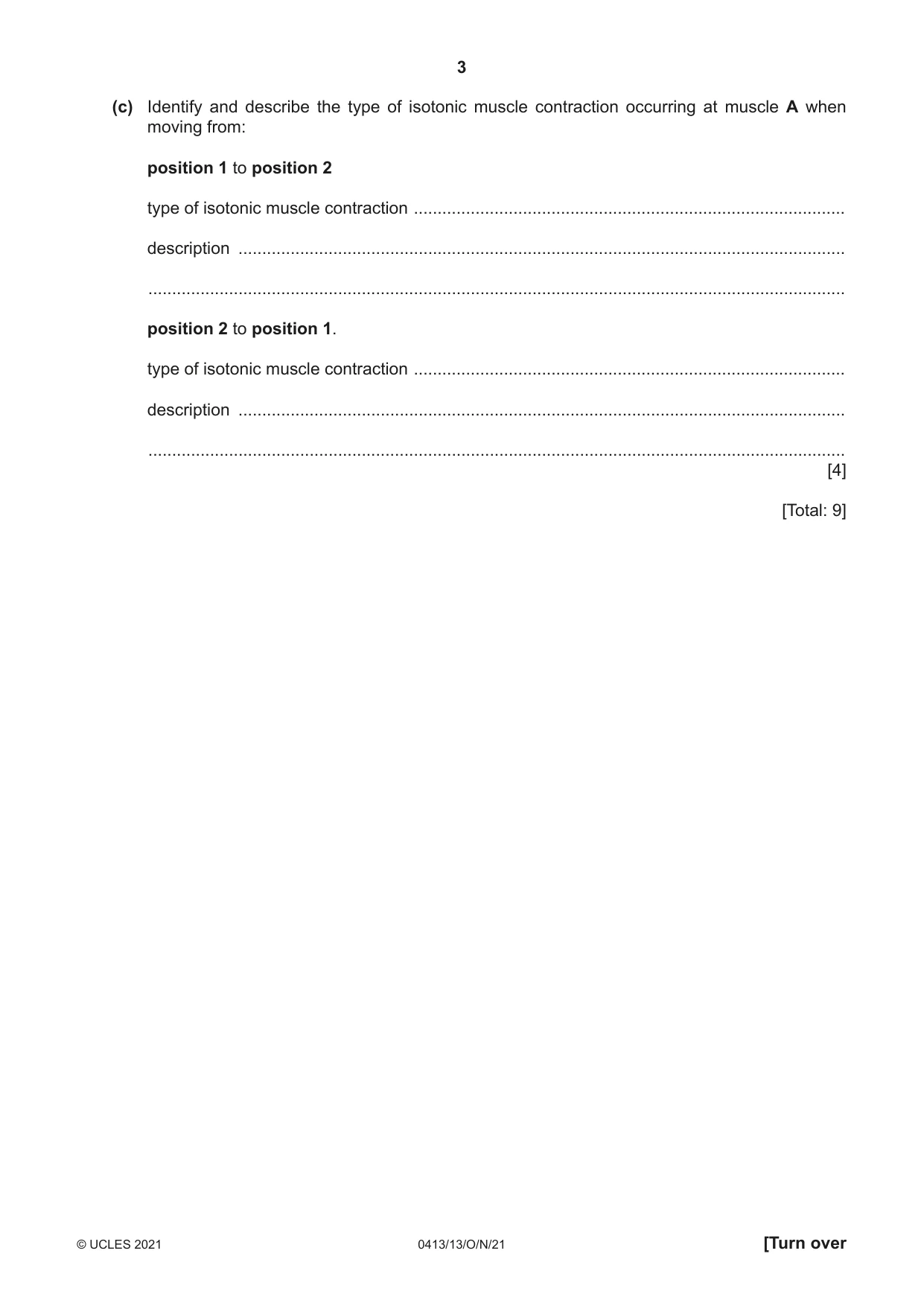 Cambridge IGCSE Physical Education 0413 2021 Oct/Nov Paper 1 · Variant 3 question paper, page 3 of 16