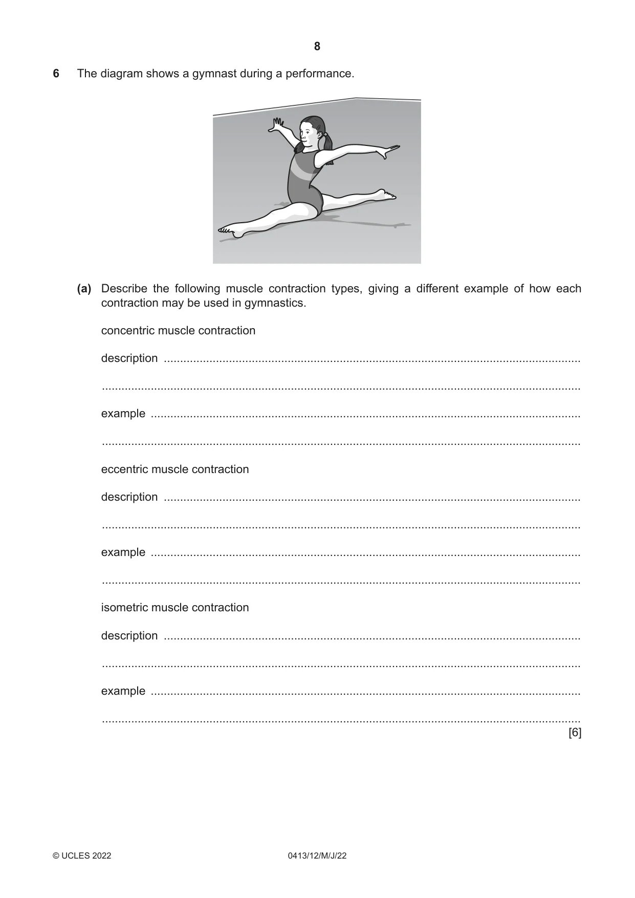 Cambridge IGCSE Physical Education 0413 2022 May/June Paper 1 · Variant 2 question paper, page 8 of 20