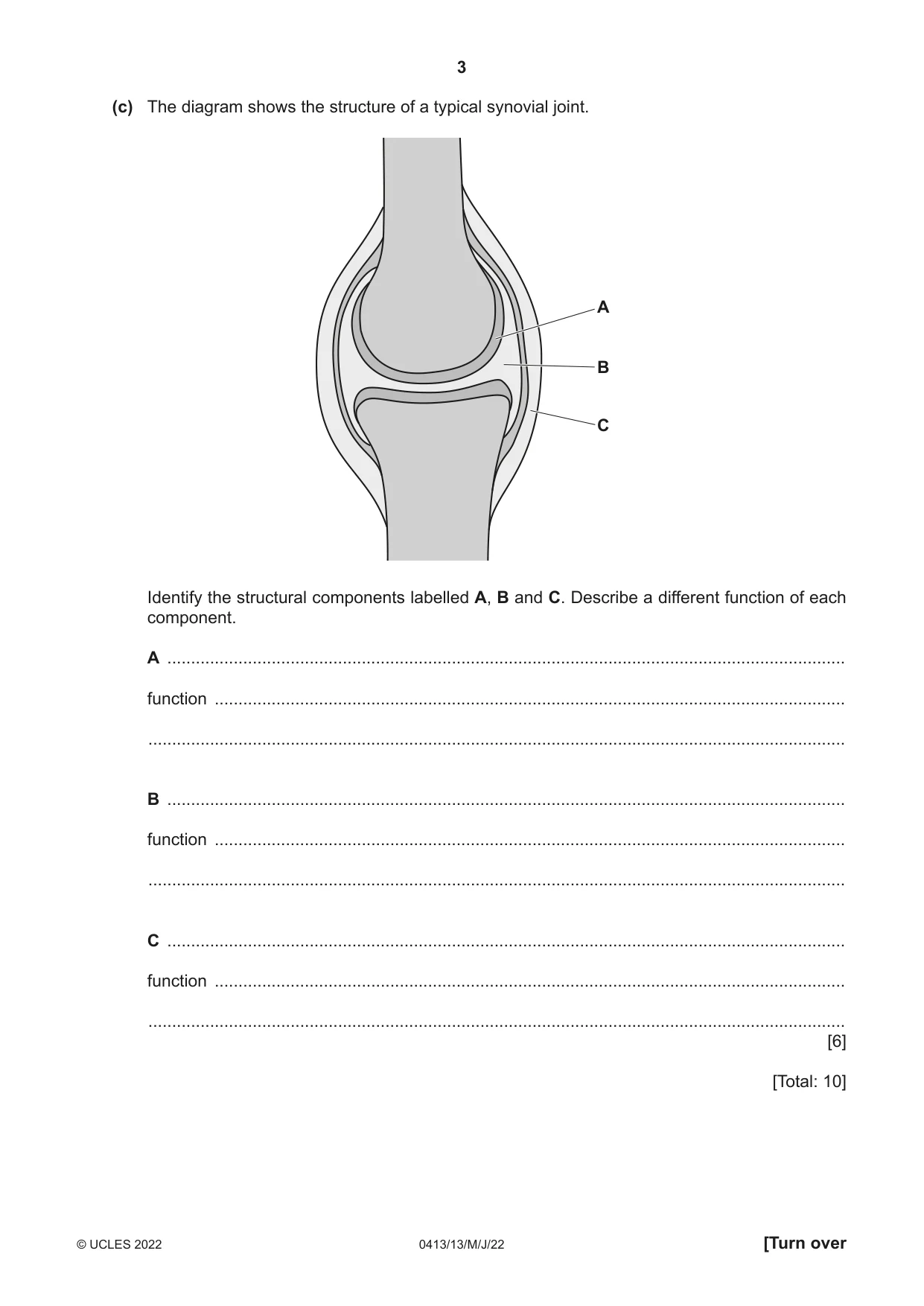 Cambridge IGCSE Physical Education 0413 2022 May/June Paper 1 · Variant 3 question paper, page 3 of 16