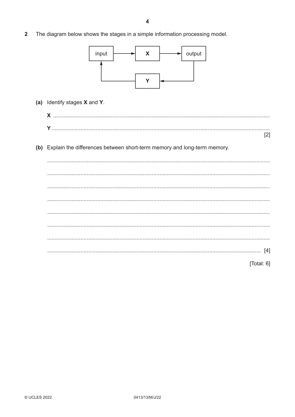 Cambridge IGCSE Physical Education 0413 2022 May/June Paper 1 · Variant 3 question paper, page 4 of 16