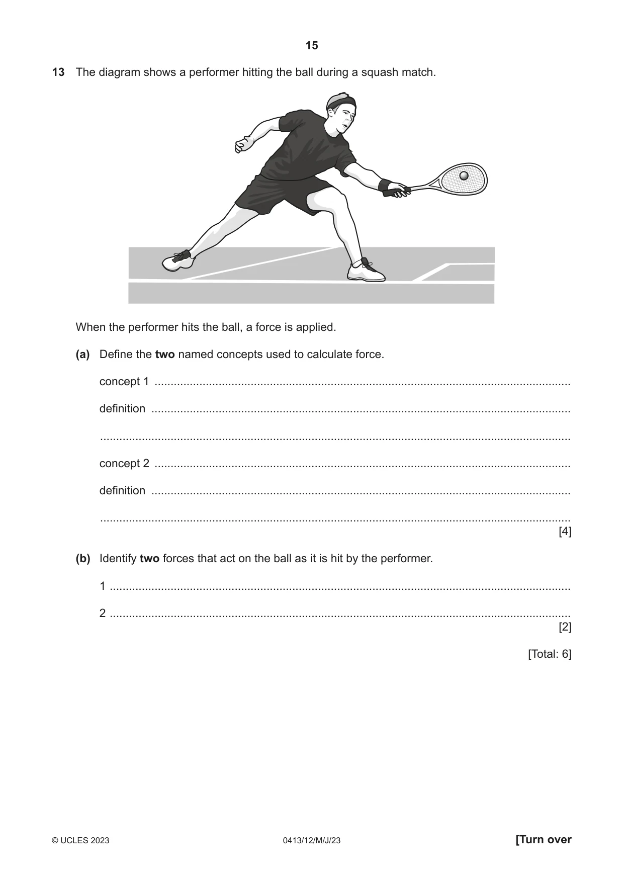 Cambridge IGCSE Physical Education 0413 2023 May/June Paper 1 · Variant 2 question paper, page 15 of 20