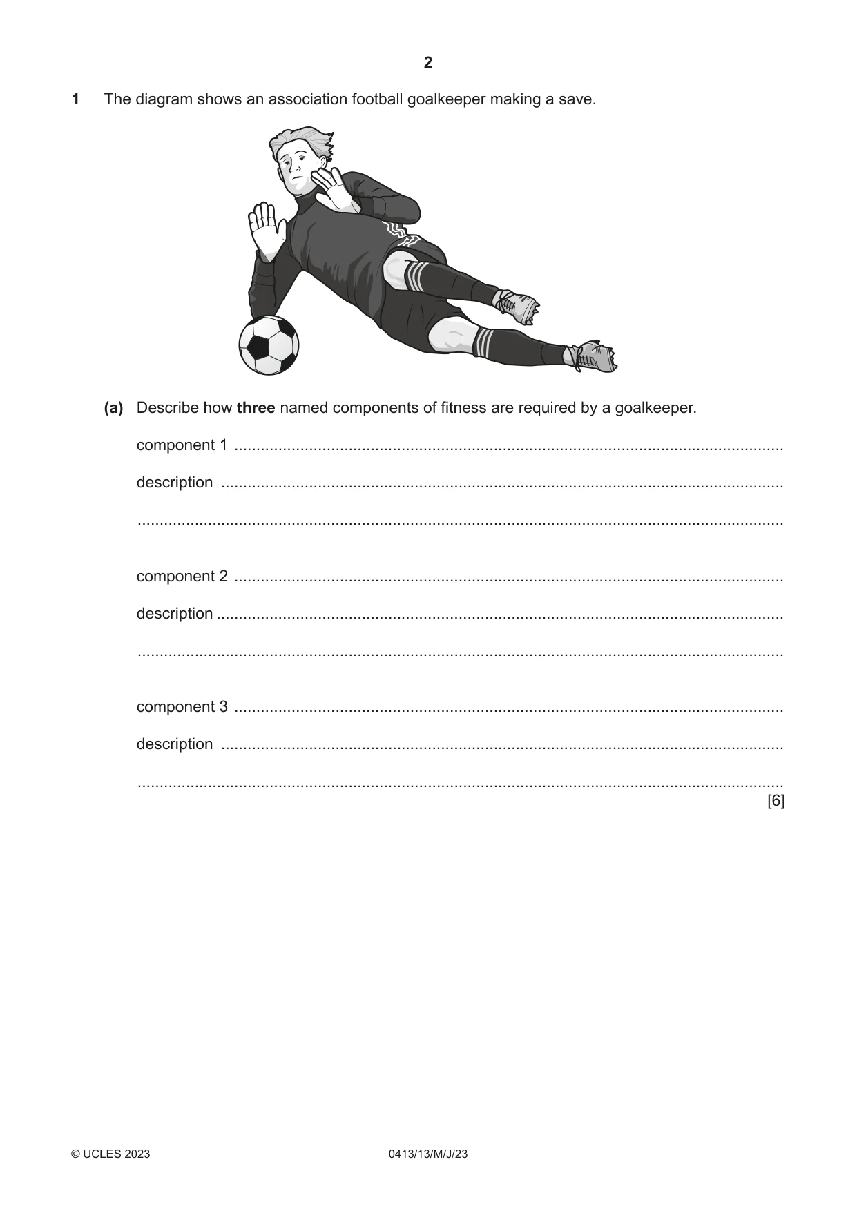 Cambridge IGCSE Physical Education 0413 2023 May/June Paper 1 · Variant 3 question paper, page 2 of 16