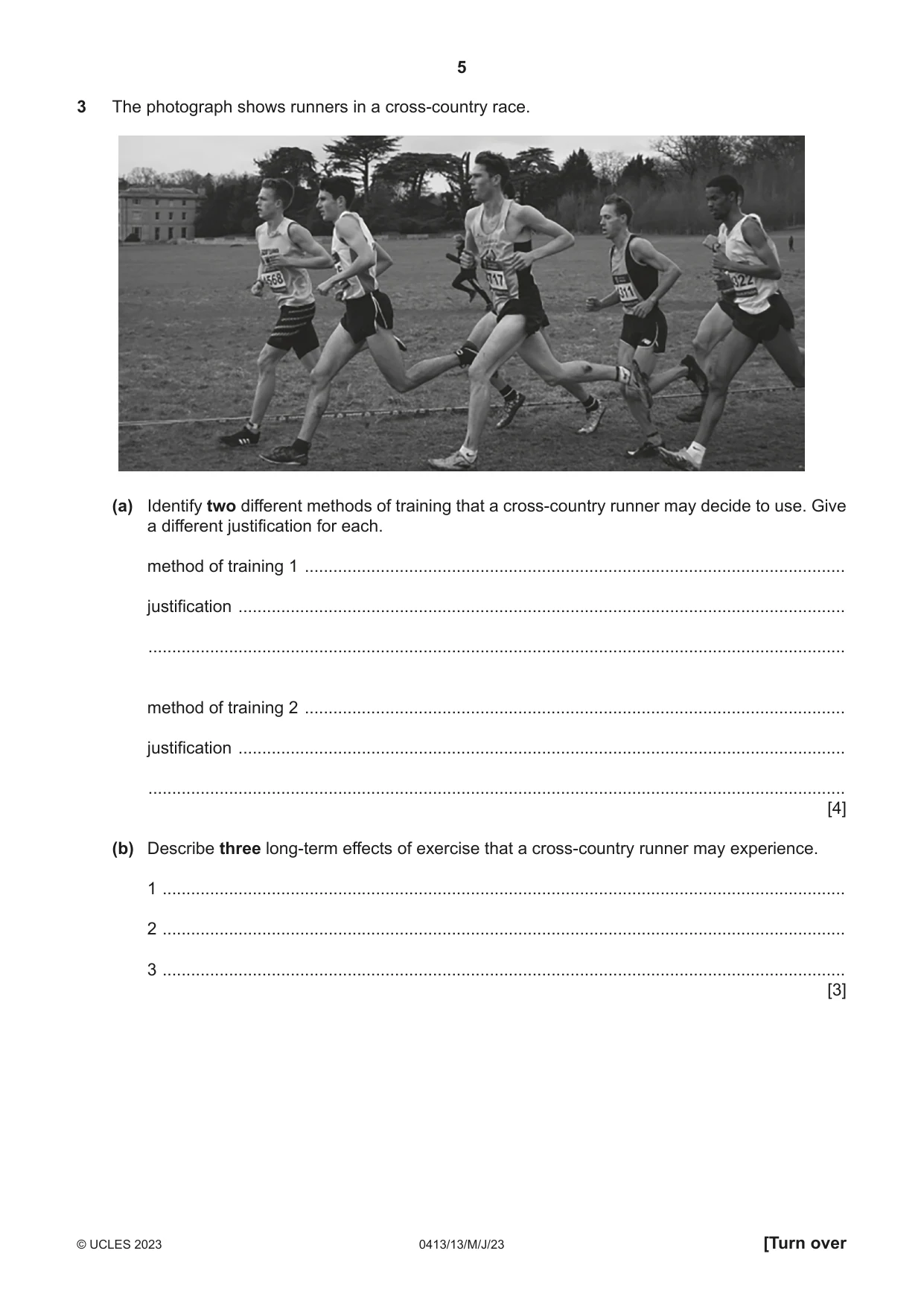 Cambridge IGCSE Physical Education 0413 2023 May/June Paper 1 · Variant 3 question paper, page 5 of 16