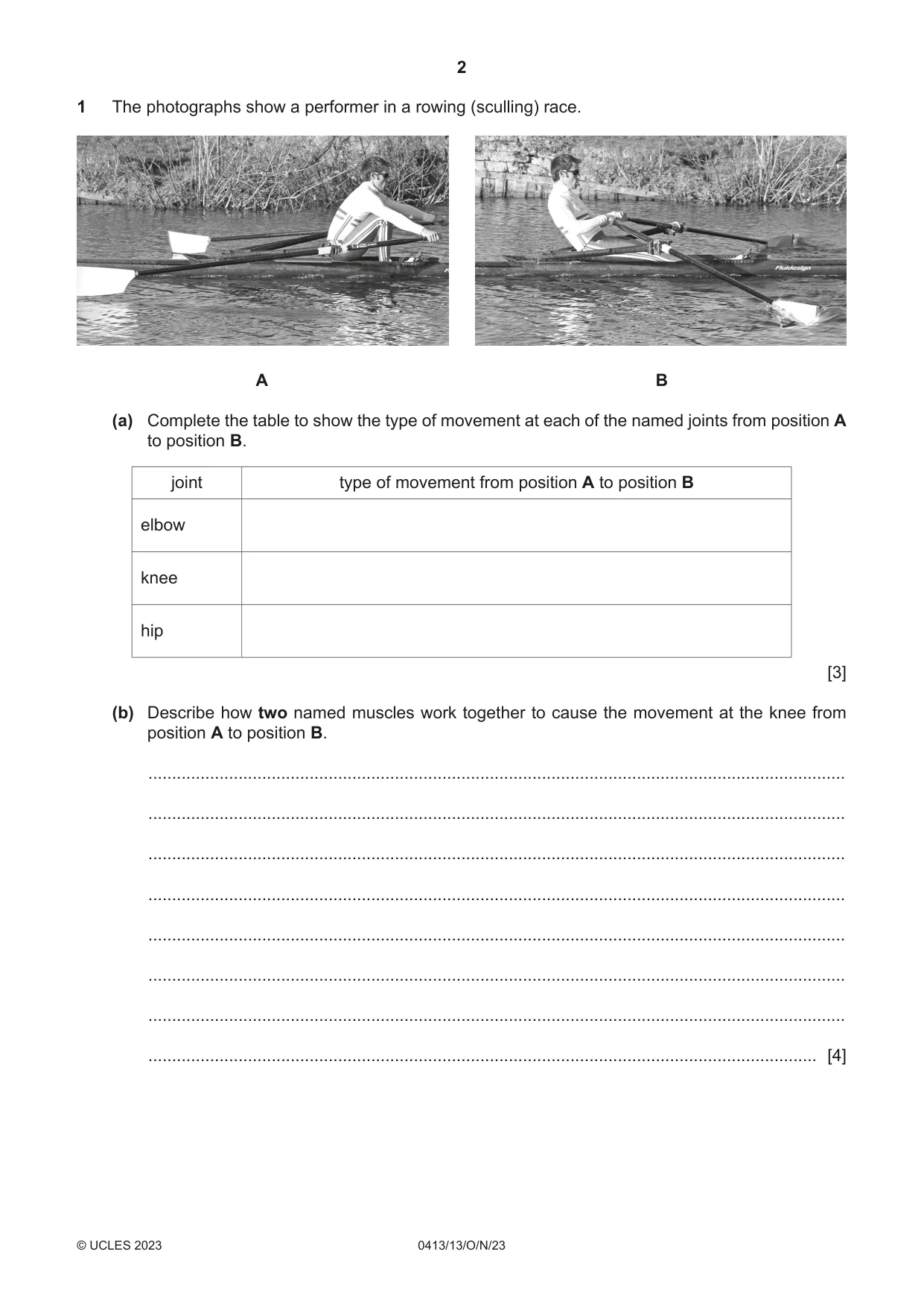 Cambridge IGCSE Physical Education 0413 2023 Oct/Nov Paper 1 · Variant 3 question paper, page 2 of 16
