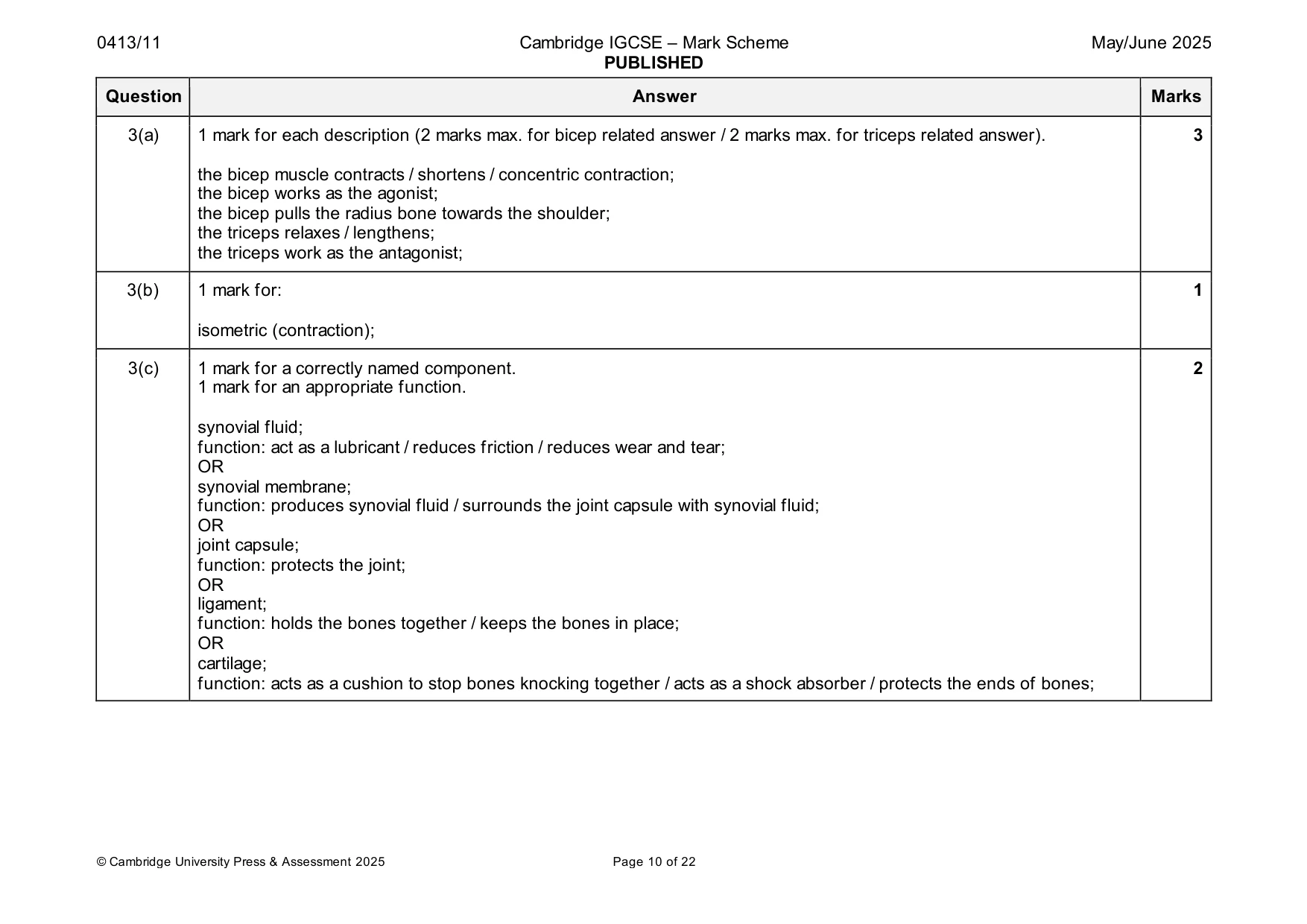 Mark scheme, page 10 of 22