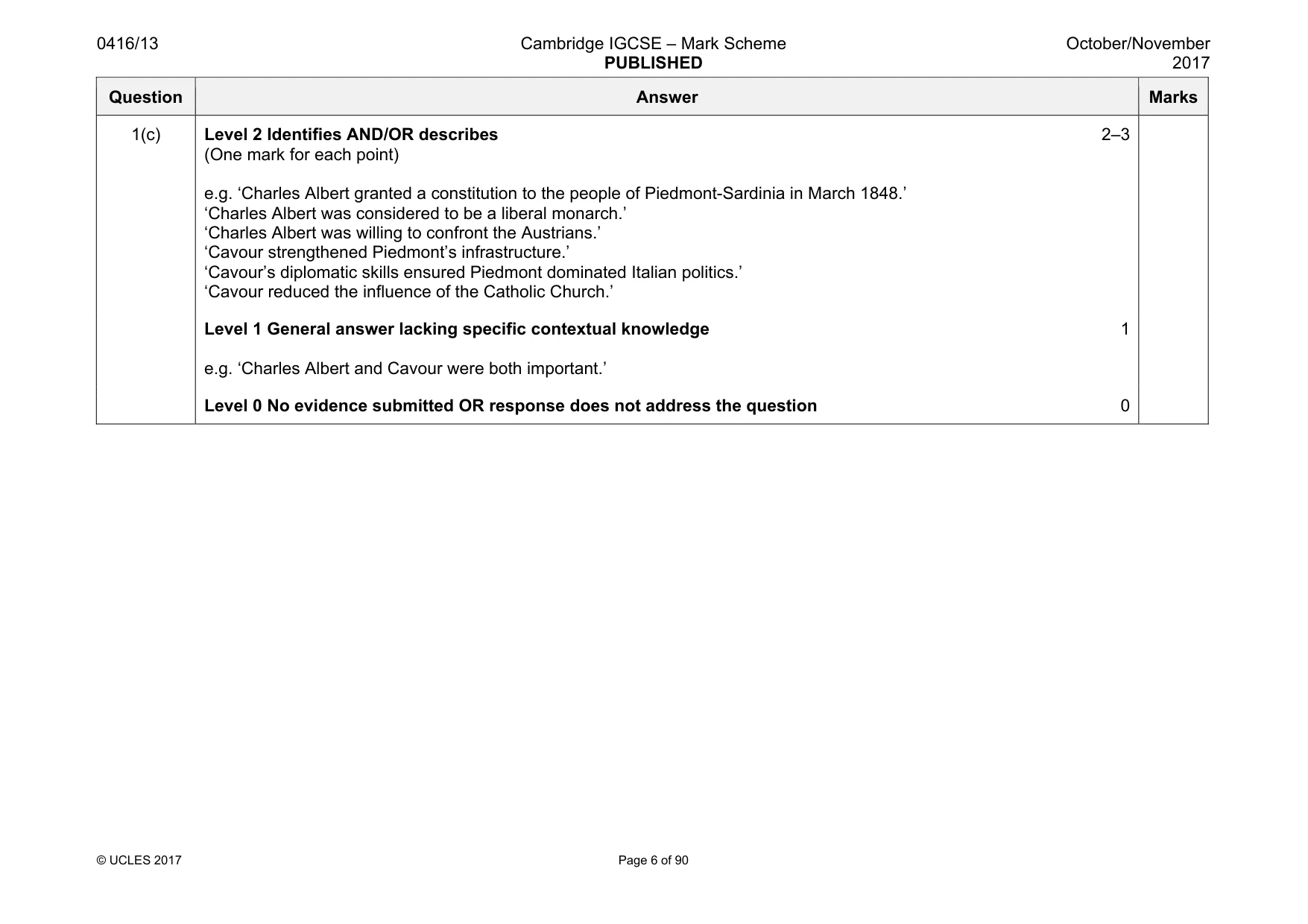 Mark scheme, page 6 of 90
