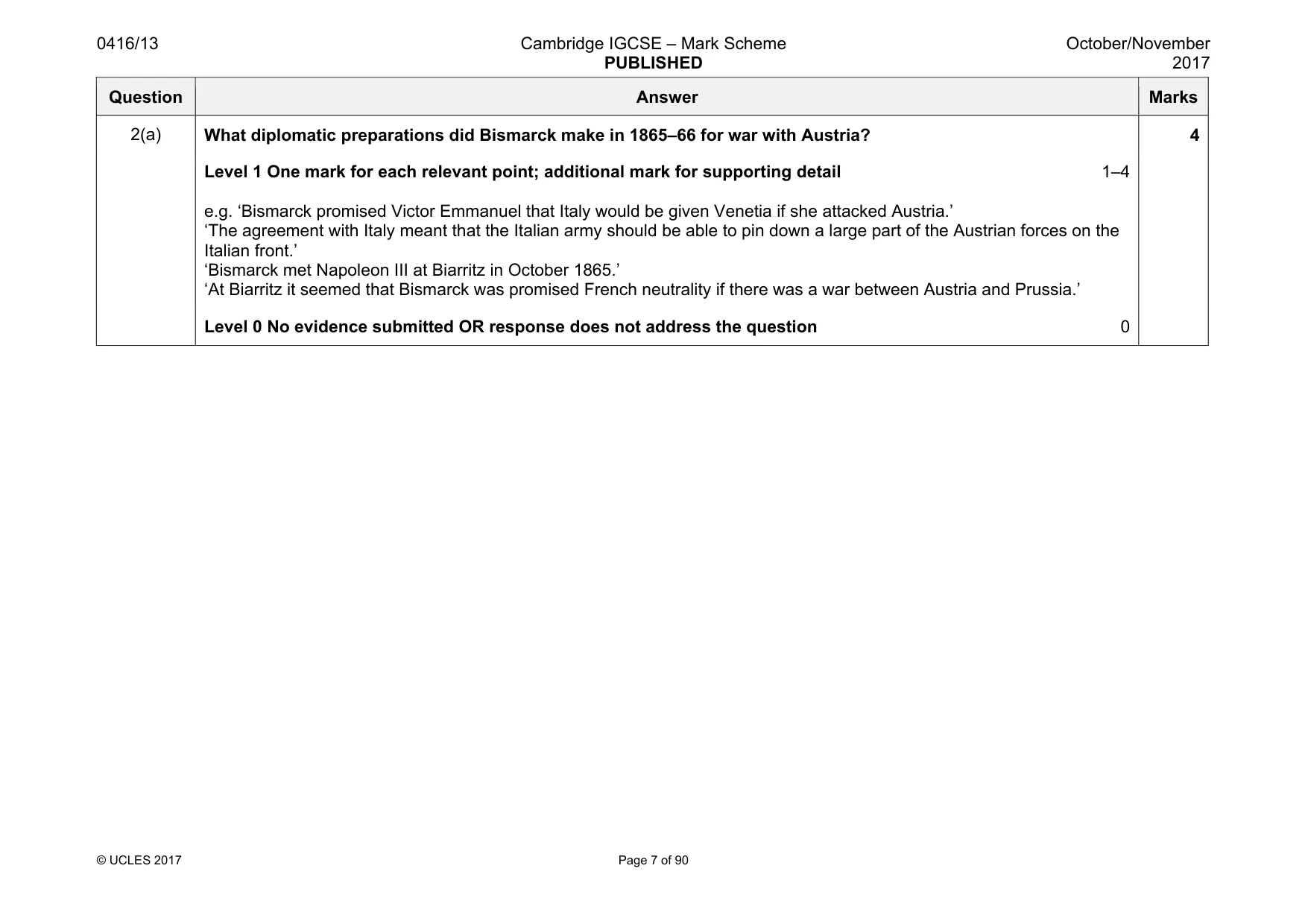 Mark scheme, page 7 of 90