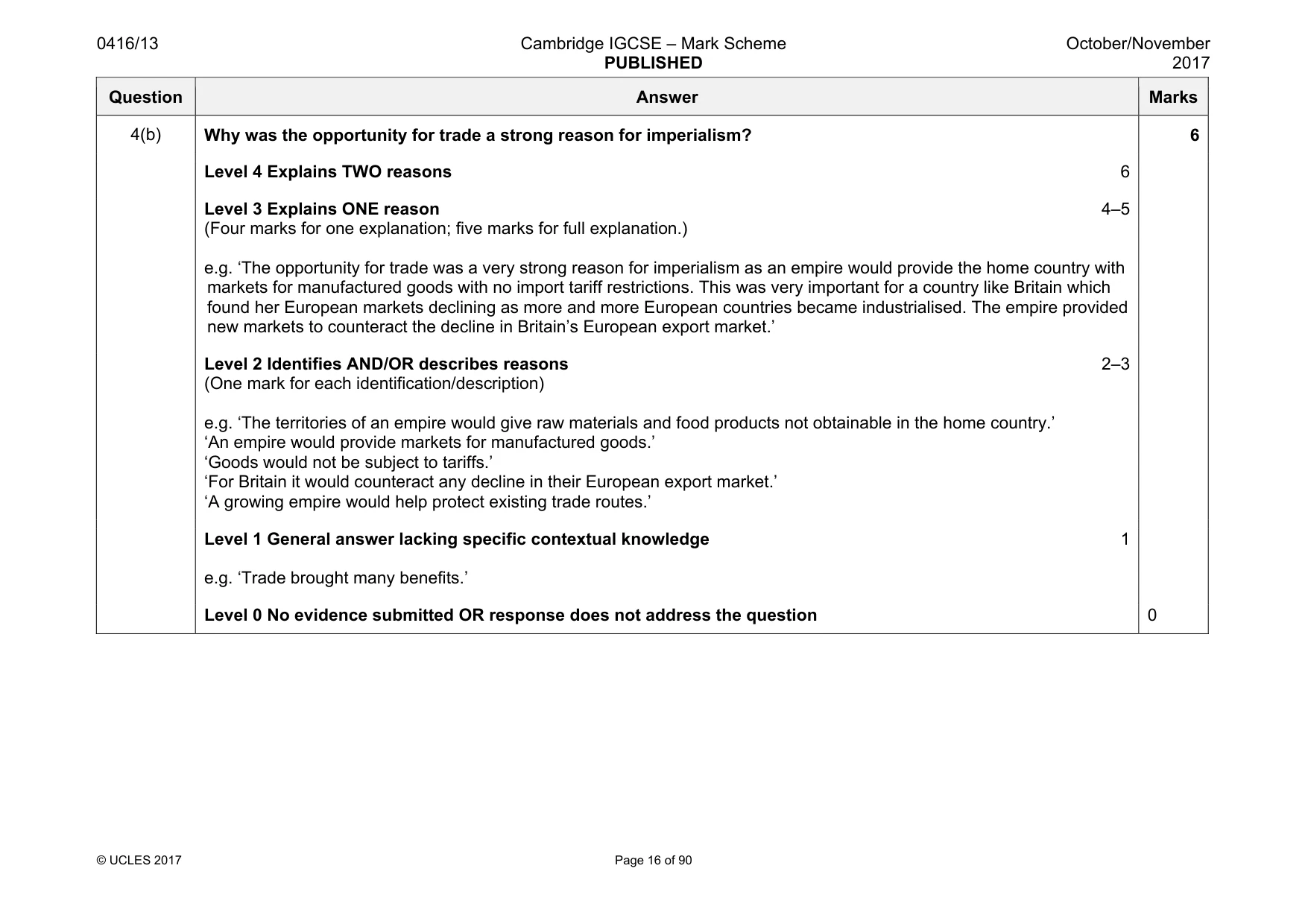 Mark scheme, page 16 of 90