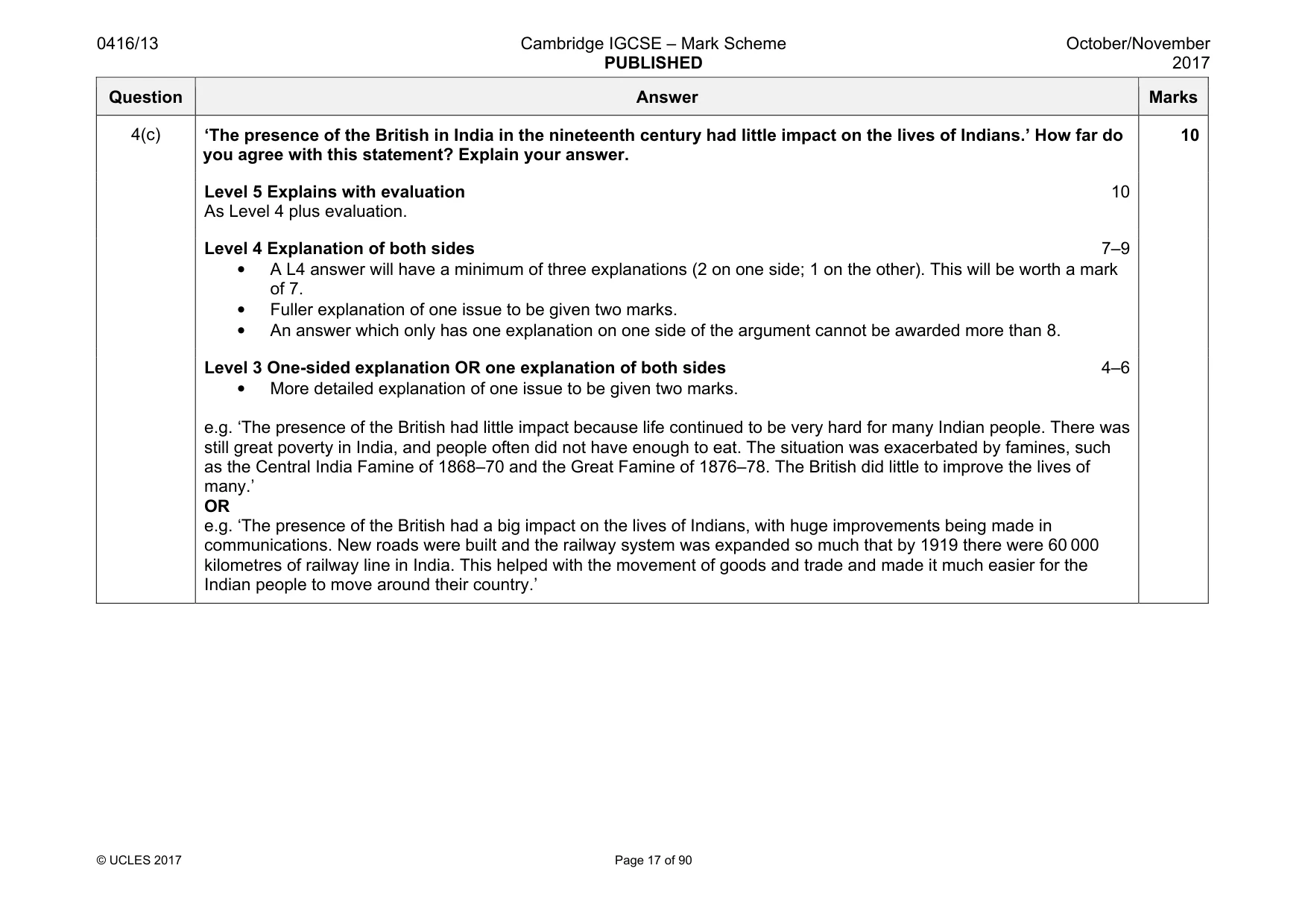 Mark scheme, page 17 of 90