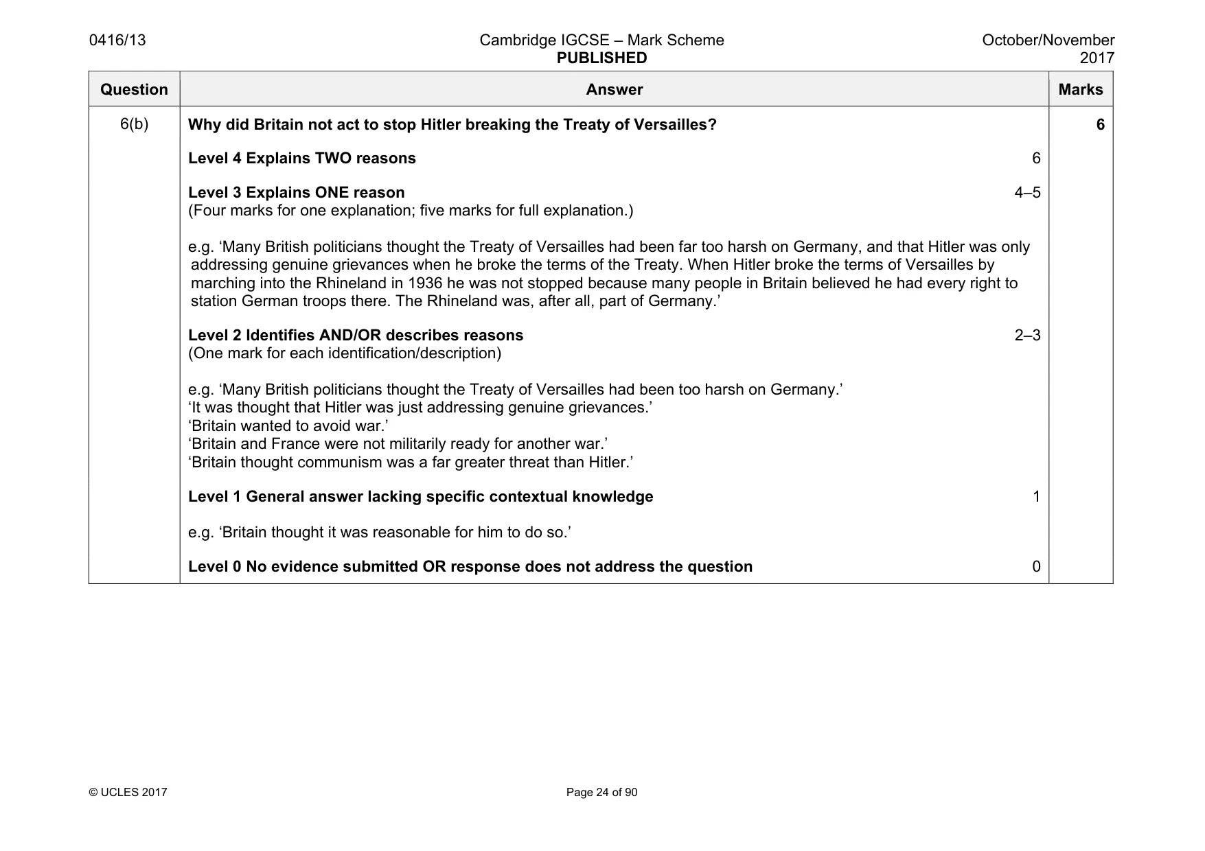 Mark scheme, page 24 of 90