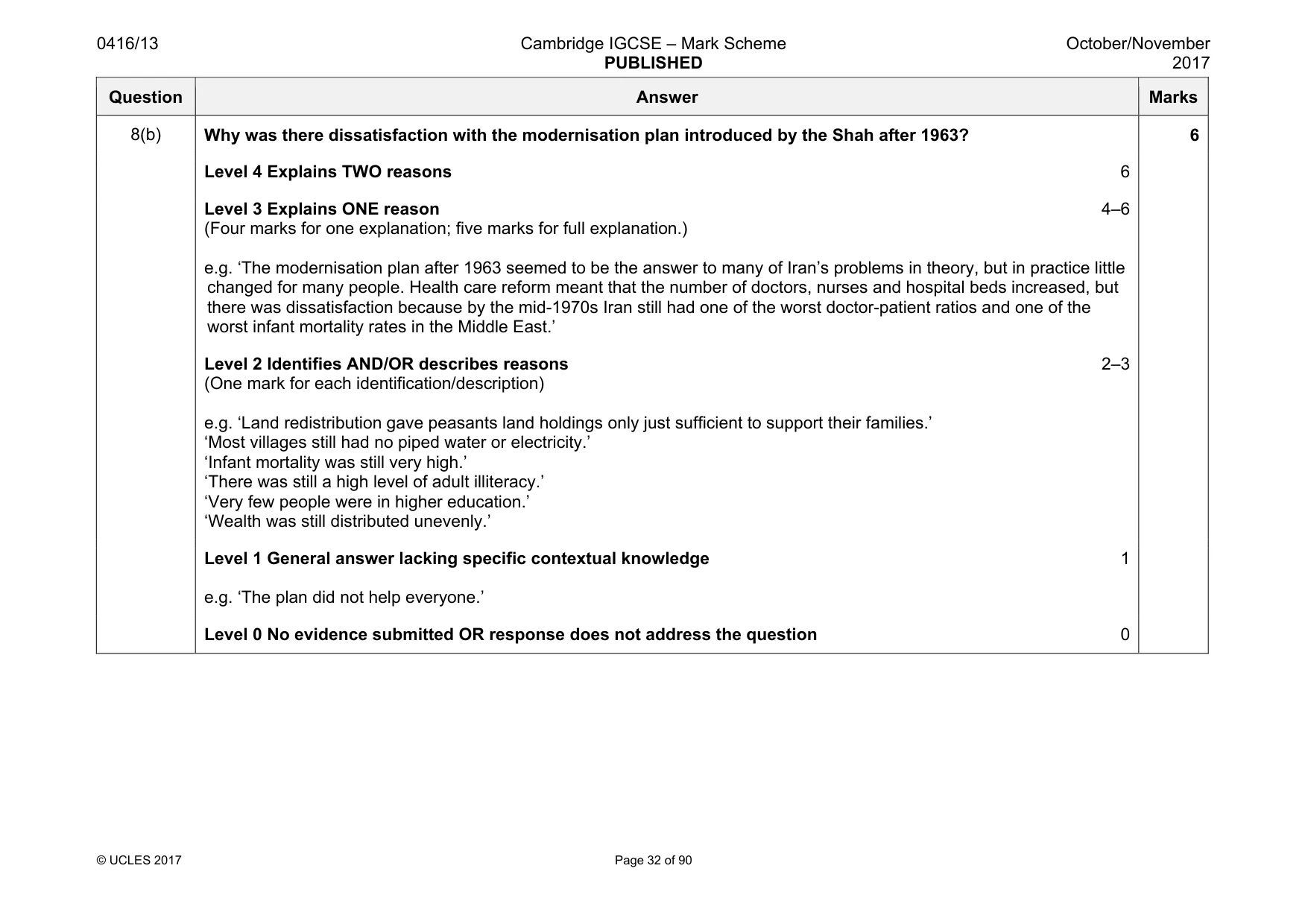 Mark scheme, page 32 of 90