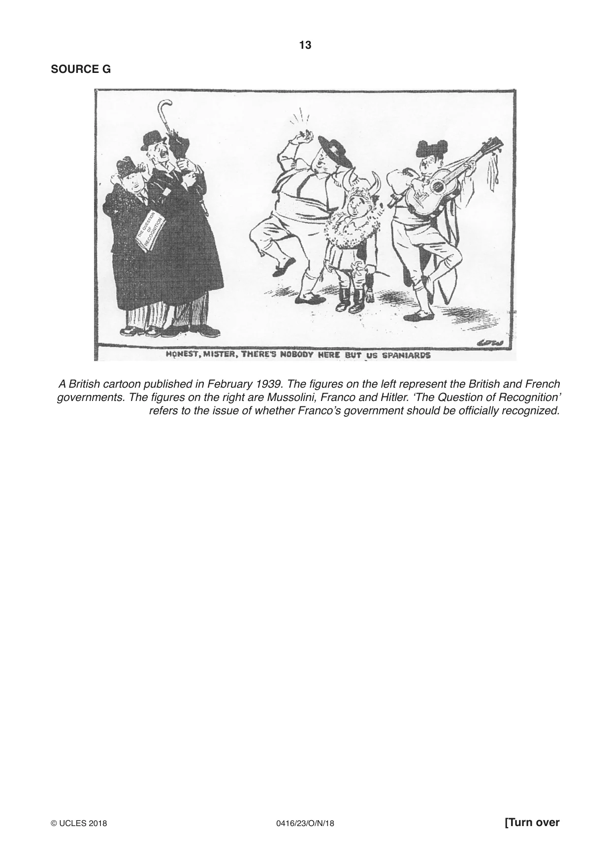 Cambridge IGCSE History BES 0416 2018 Oct/Nov Paper 2 · Variant 3 question paper, page 13 of 16