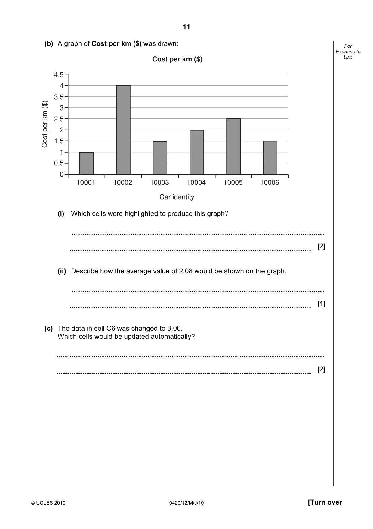 Cambridge IGCSE Computer Studies 0420 2010 May/June Paper 1 · Variant 2 question paper, page 11 of 20