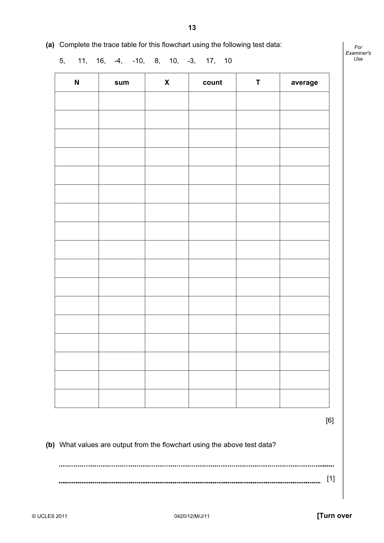 Cambridge IGCSE Computer Studies 0420 2011 May/June Paper 1 · Variant 2 question paper, page 13 of 20