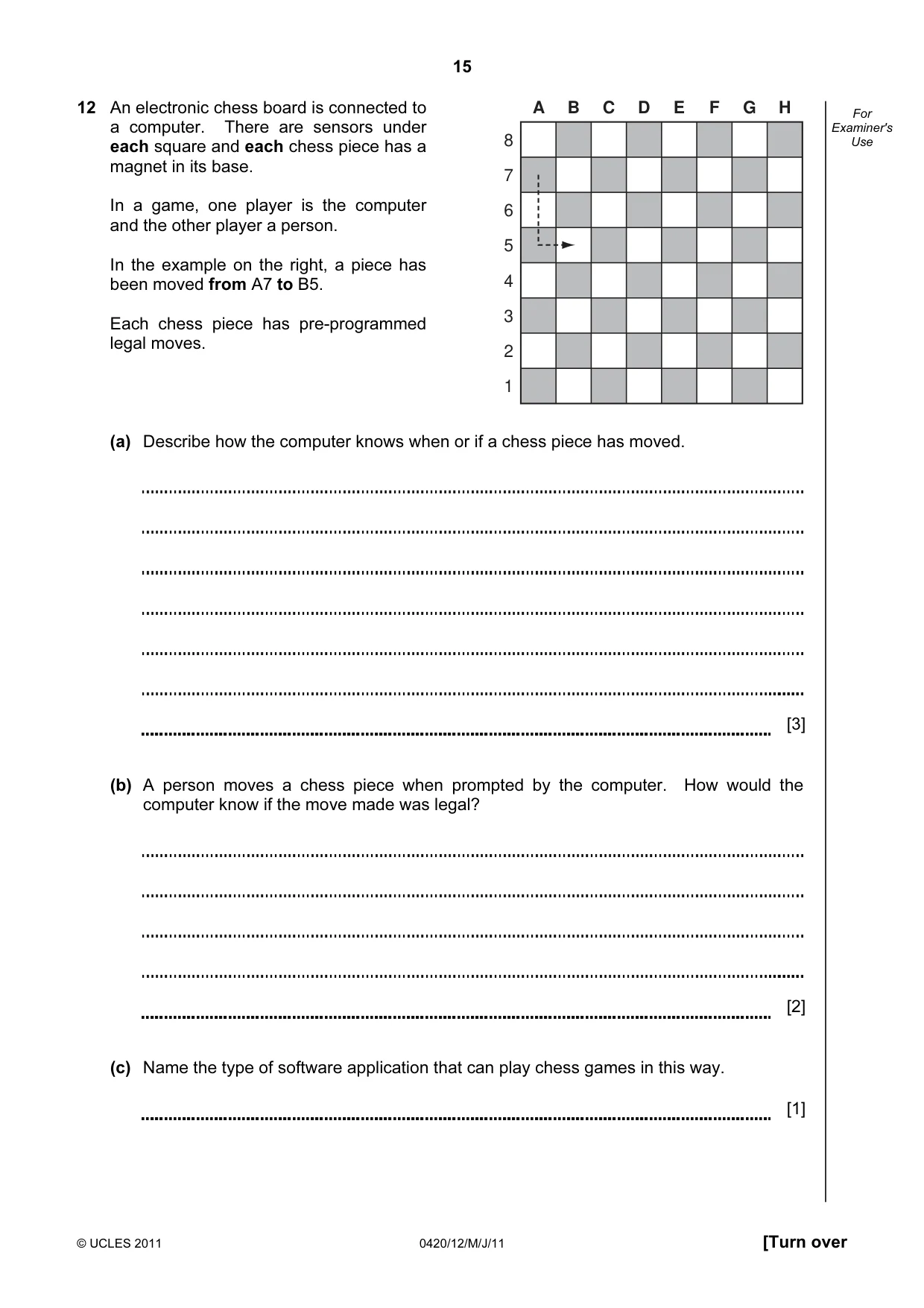 Cambridge IGCSE Computer Studies 0420 2011 May/June Paper 1 · Variant 2 question paper, page 15 of 20