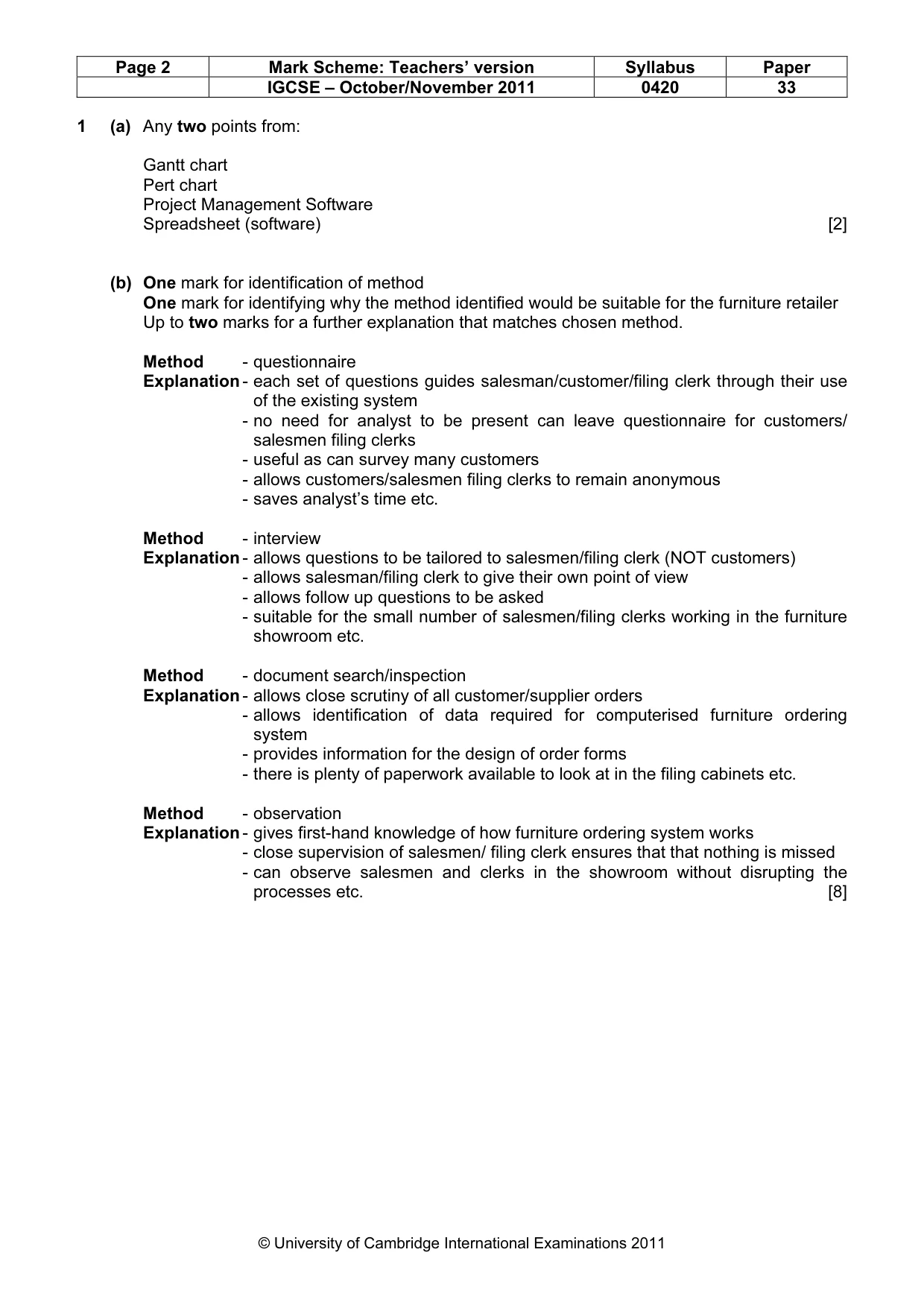 Mark scheme, page 2 of 7
