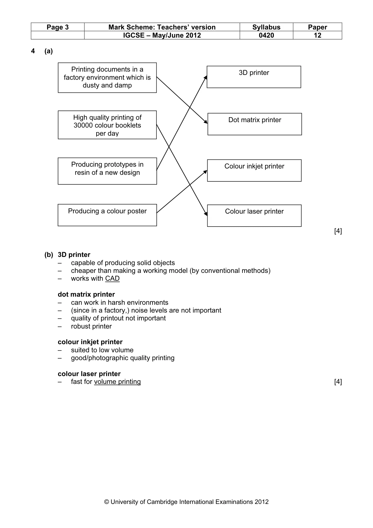 Mark scheme, page 3 of 11