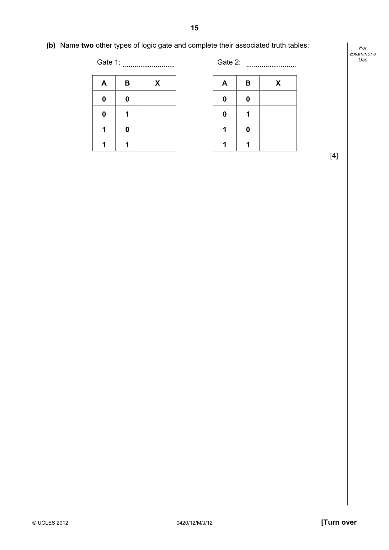 Cambridge IGCSE Computer Studies 0420 2012 May/June Paper 1 · Variant 2 question paper, page 15 of 20