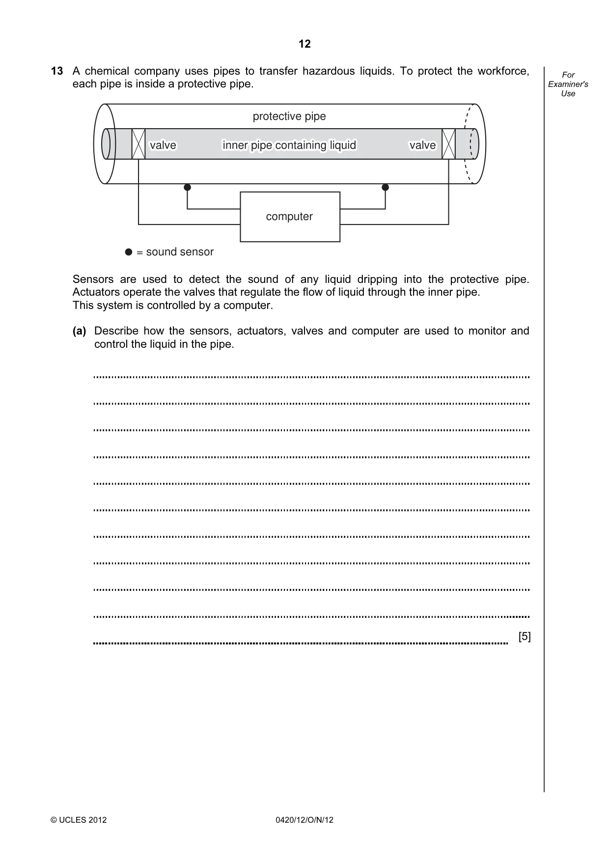 Cambridge IGCSE Computer Studies 0420 2012 Oct/Nov Paper 1 · Variant 2 question paper, page 12 of 20
