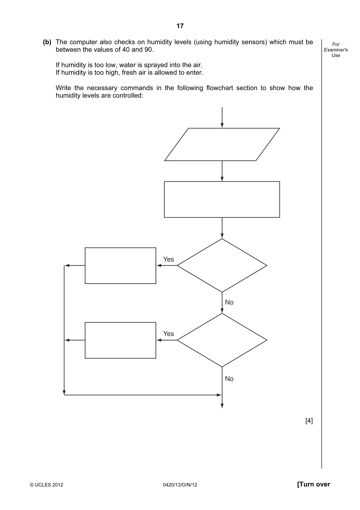 Cambridge IGCSE Computer Studies 0420 2012 Oct/Nov Paper 1 · Variant 3 question paper, page 17 of 20